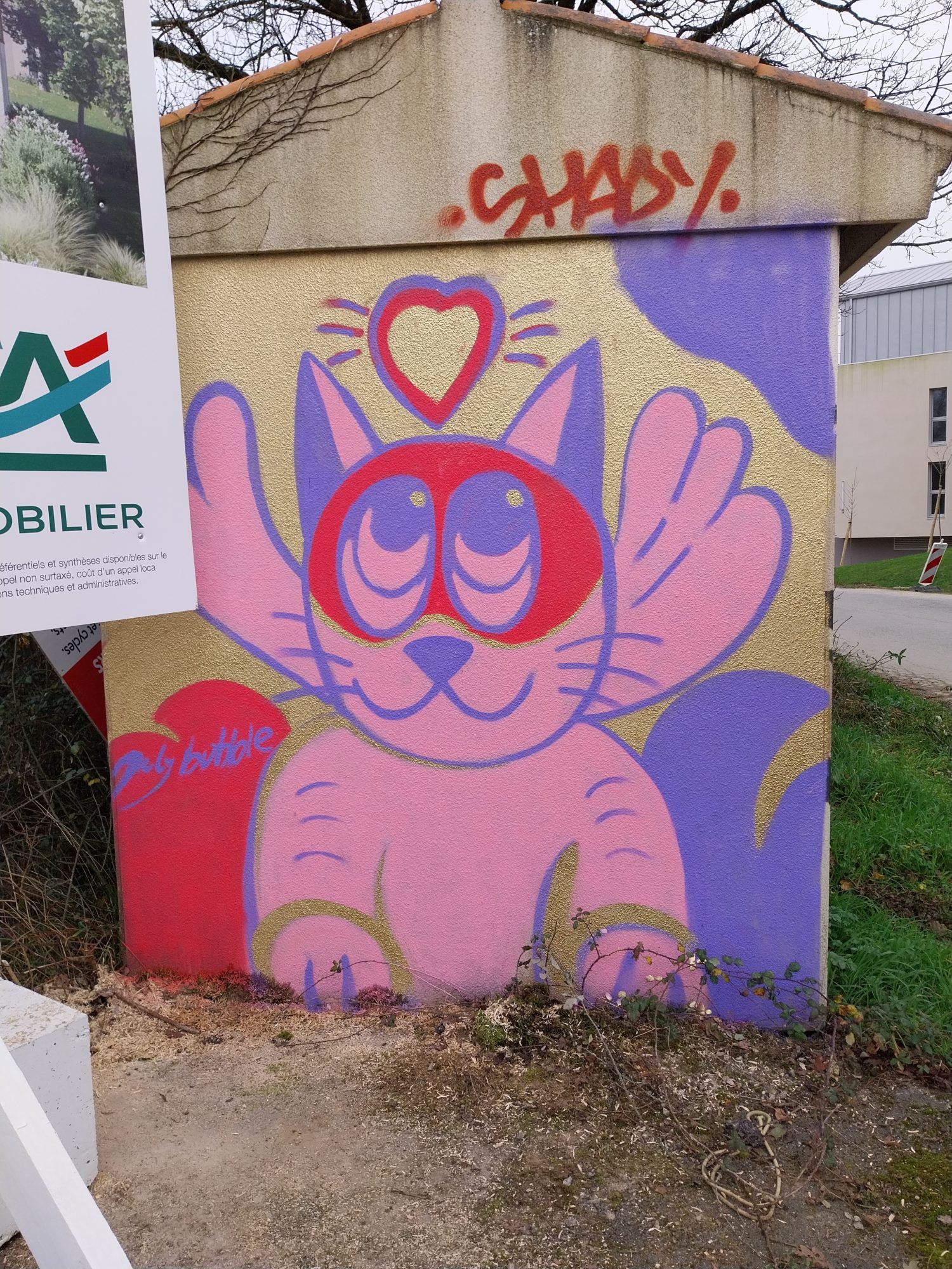 Love 2025 — Street art by JulyBubble in La Roche-sur-Yon