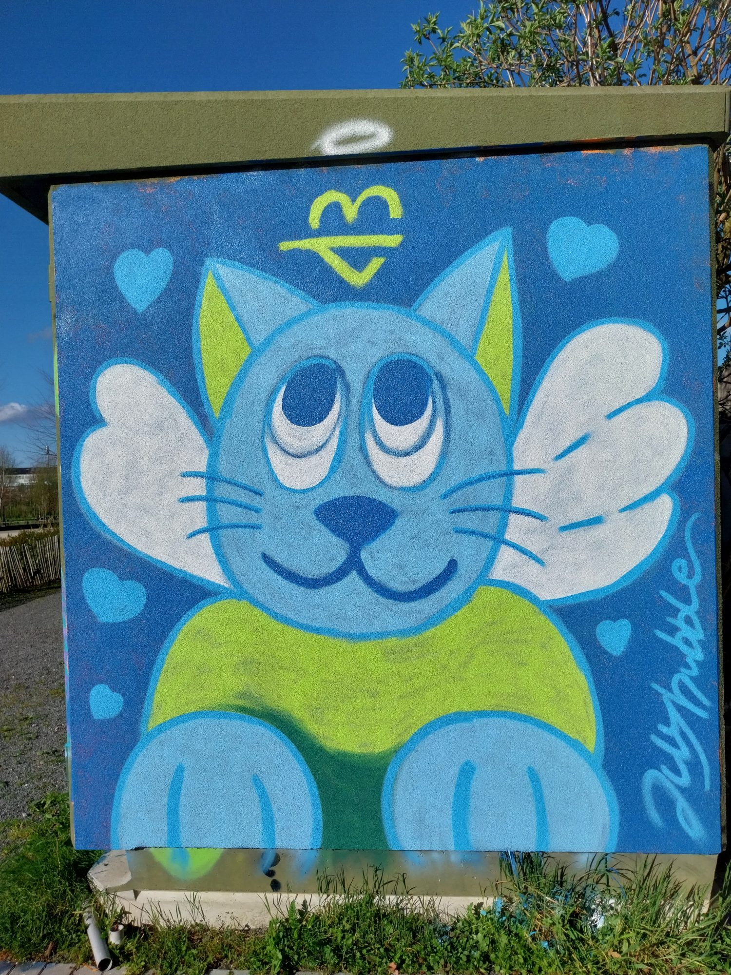 Electric Blue — Street art by JulyBubble in Angers