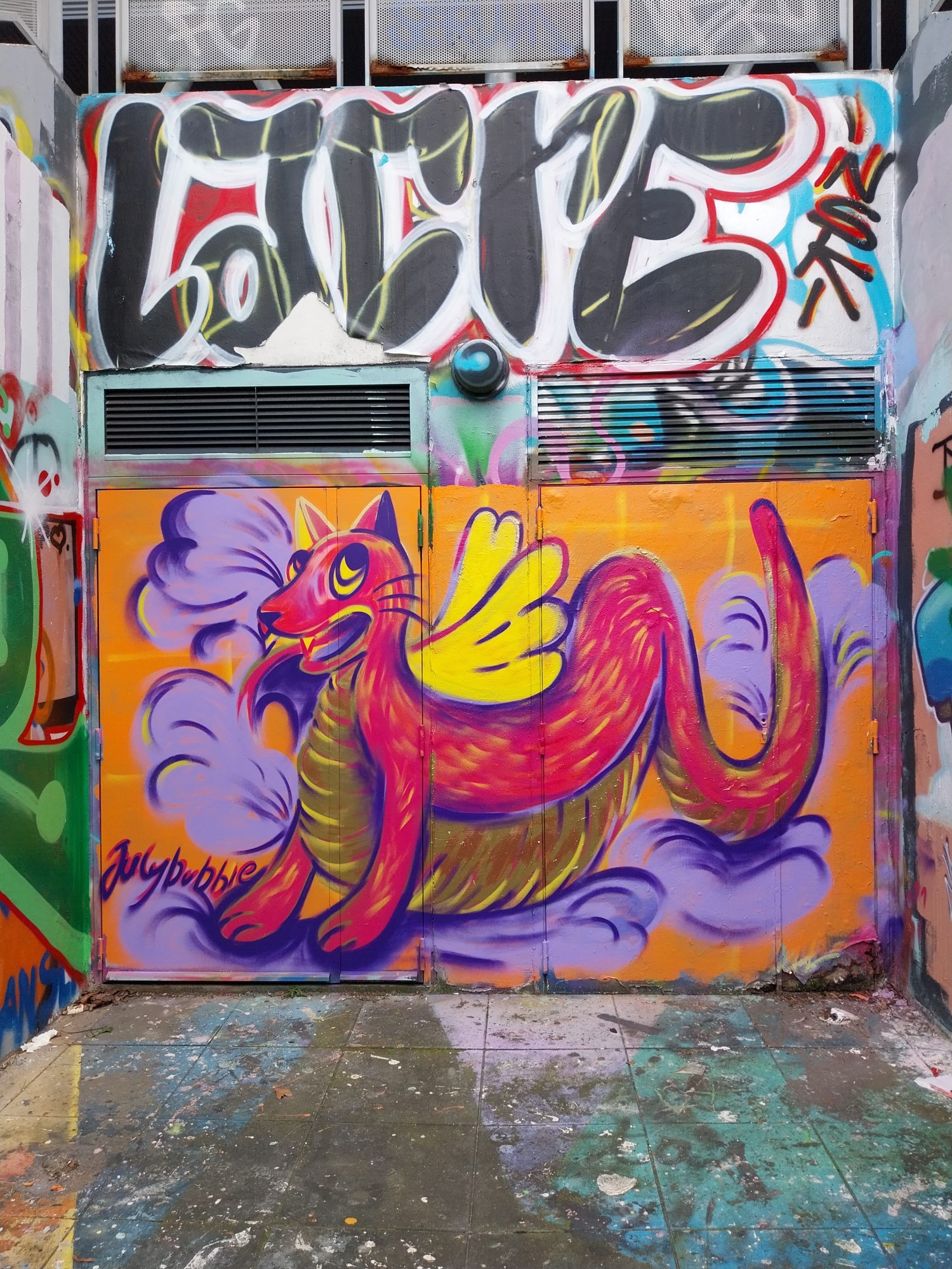 Year of the Snake — Street art by JulyBubble in Angers