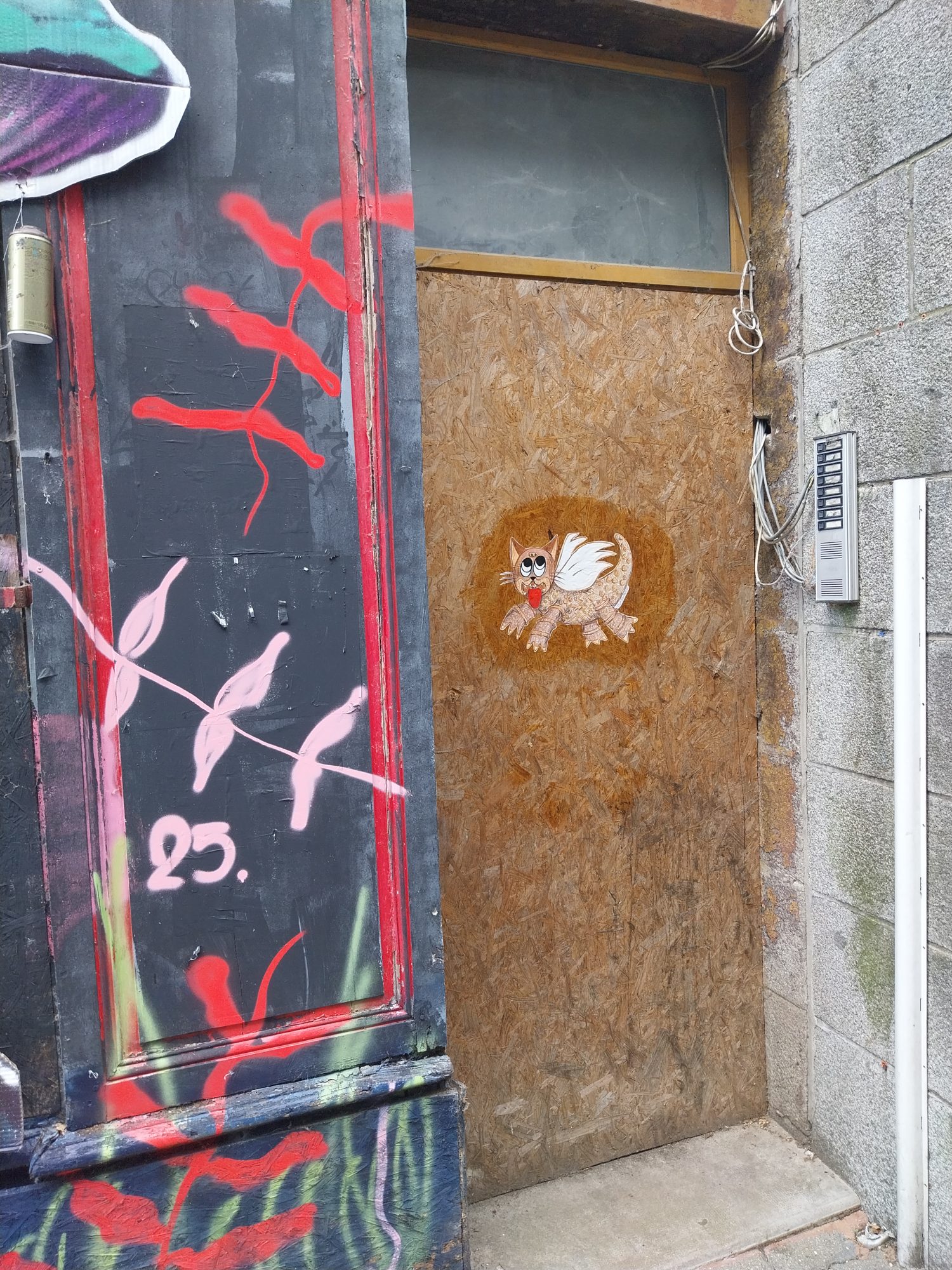 Monster Cat Inspired by Robert Tatin — Street art in Laval