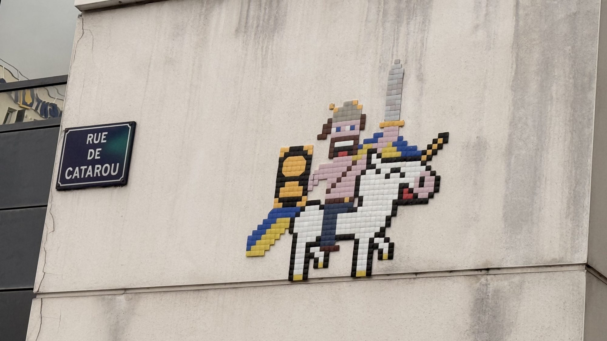 Chevaucheur surréaliste Hanimalé Moz — Street art de Hanimalé Moz à Clermont-Ferrand