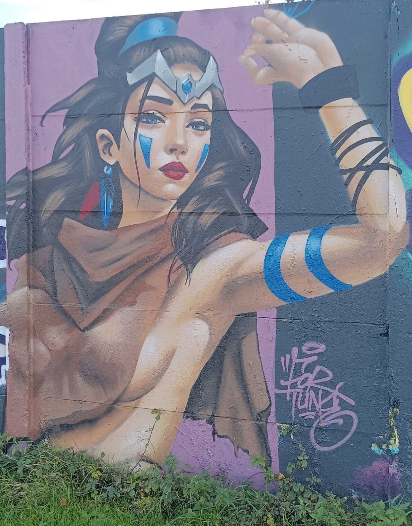 Guerrière au diadème d'argent — Street art à Rennes
