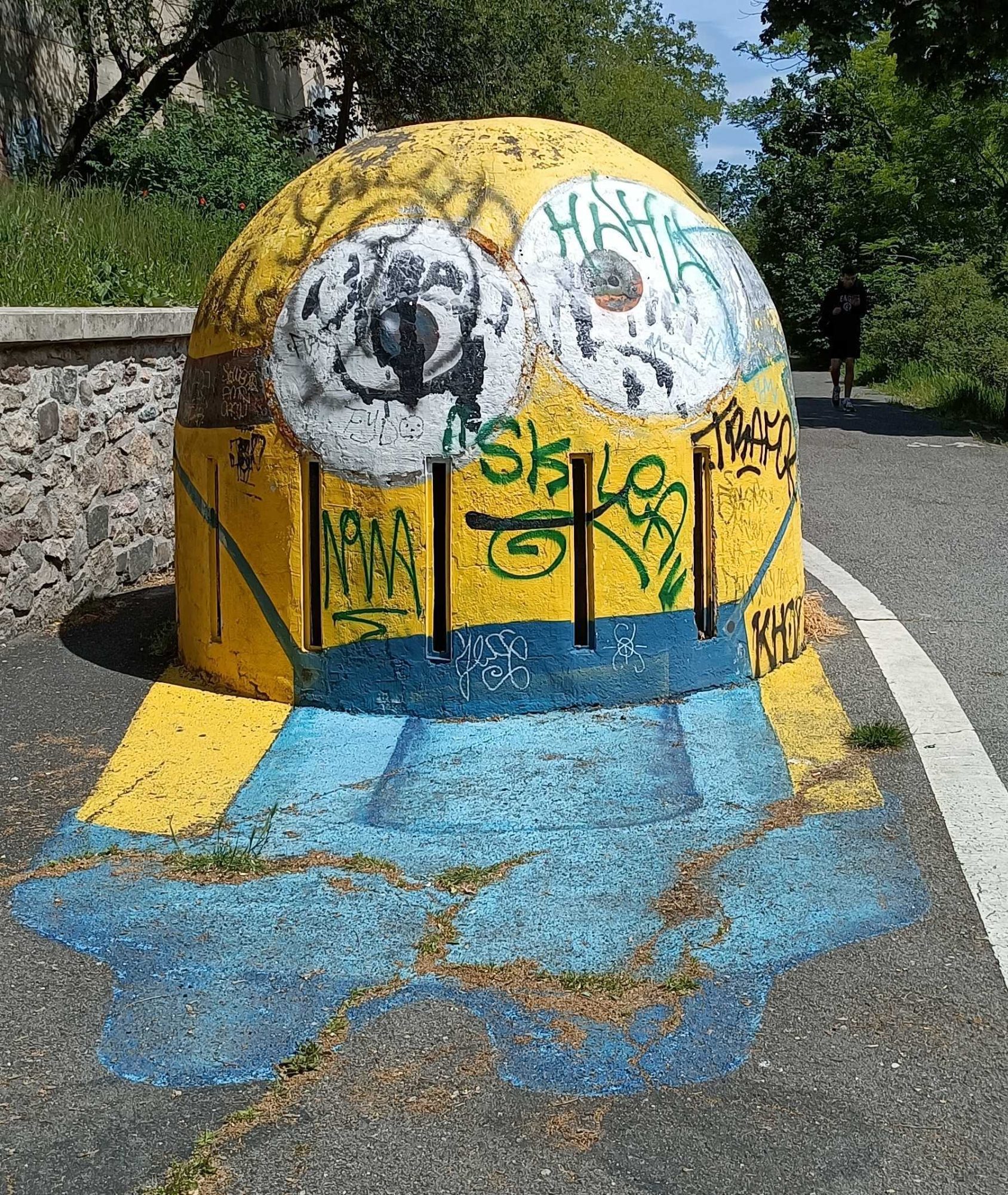 Urban Minion Dome — Street art in Prague