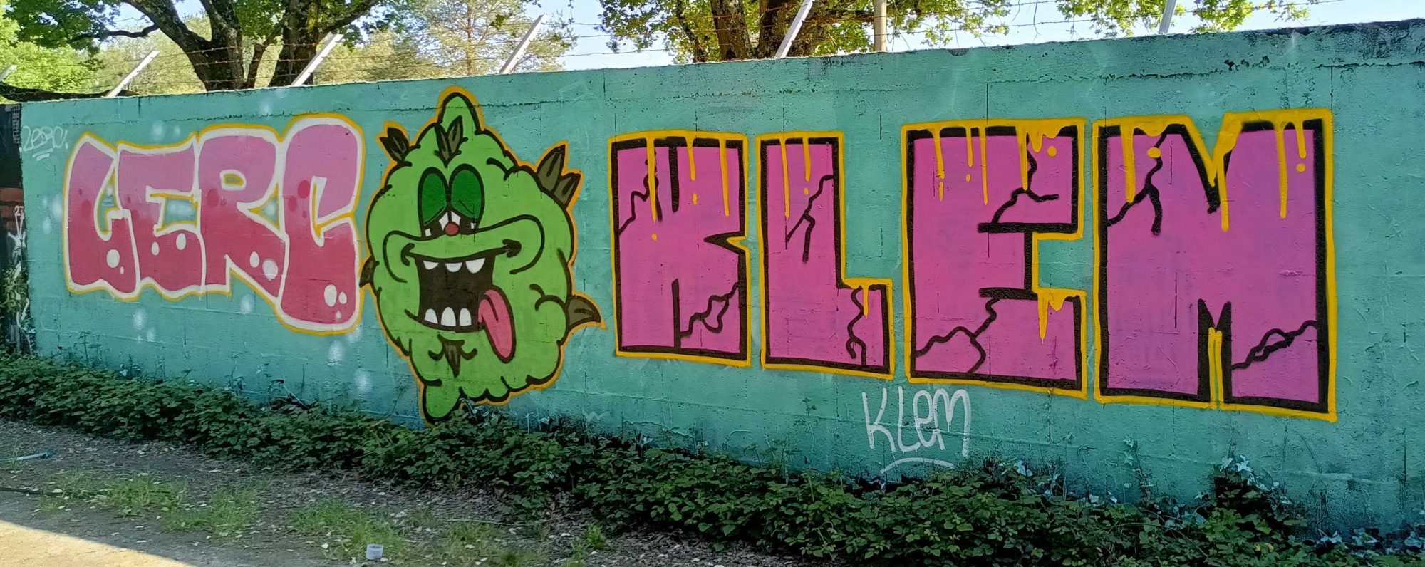GERG, KLEM and the Green Creature — Street art in Nantes