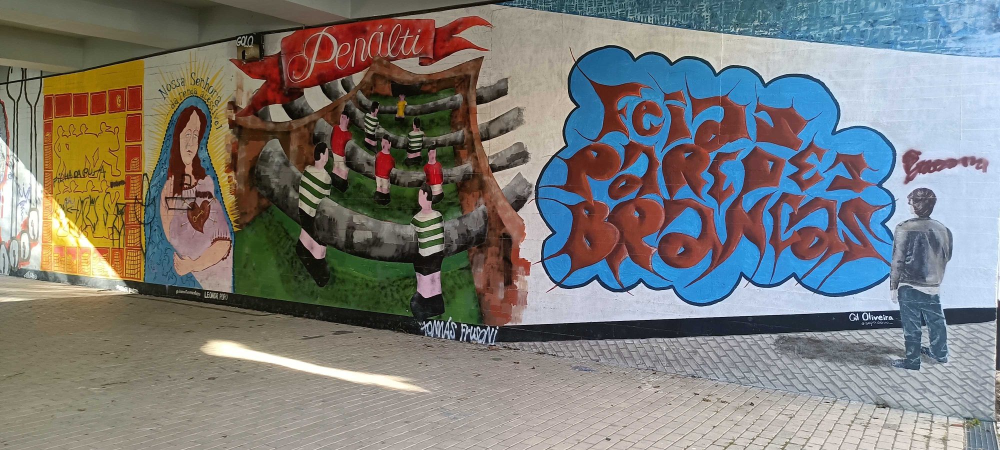 Penálti and Paredes Brancas — Street art in Lisboa