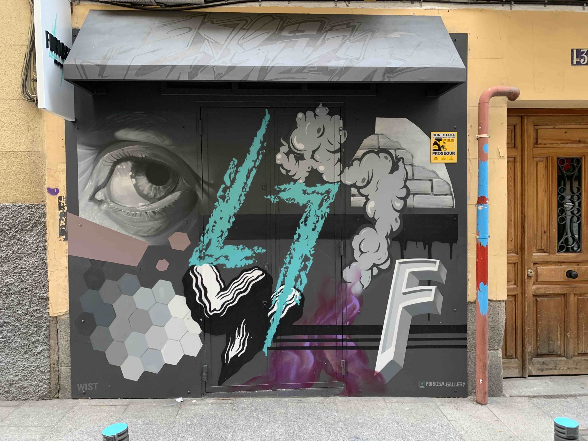 WITI Mixed Media Composition — Street art in Madrid