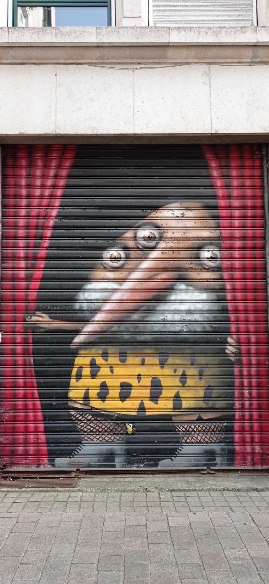 Oiseau rideau Ador — Street art à Nantes