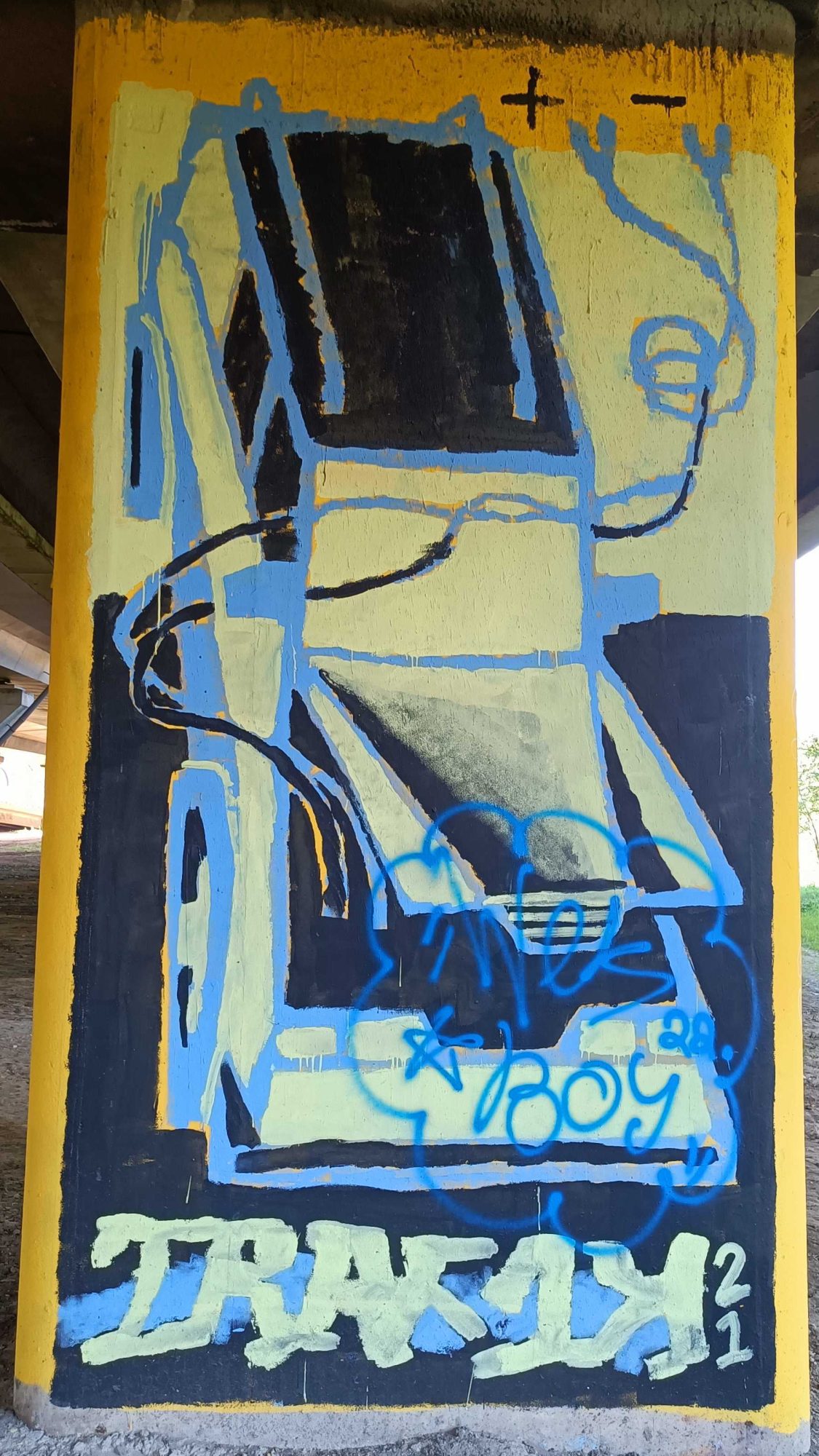 Croquis de voiture TRAKAM 21 — Street art à Rīga