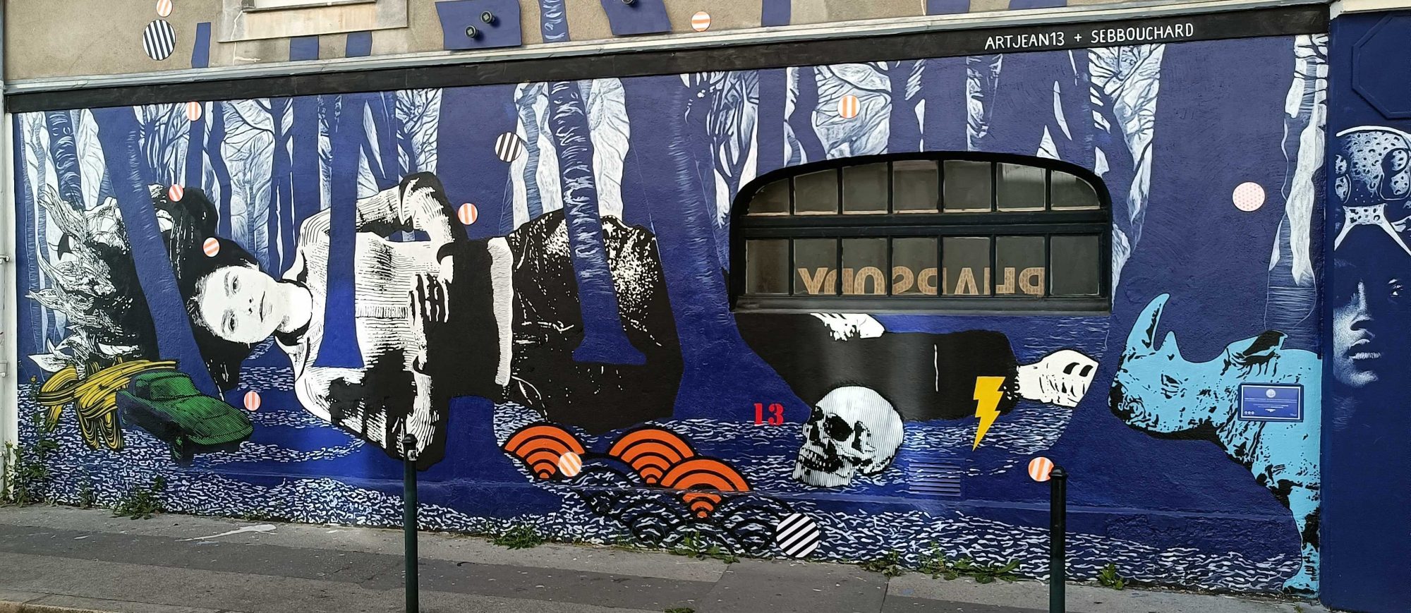 Macabre forest Seb Bouchard — Street art by Seb Bouchard, ArtJean13 in Nantes