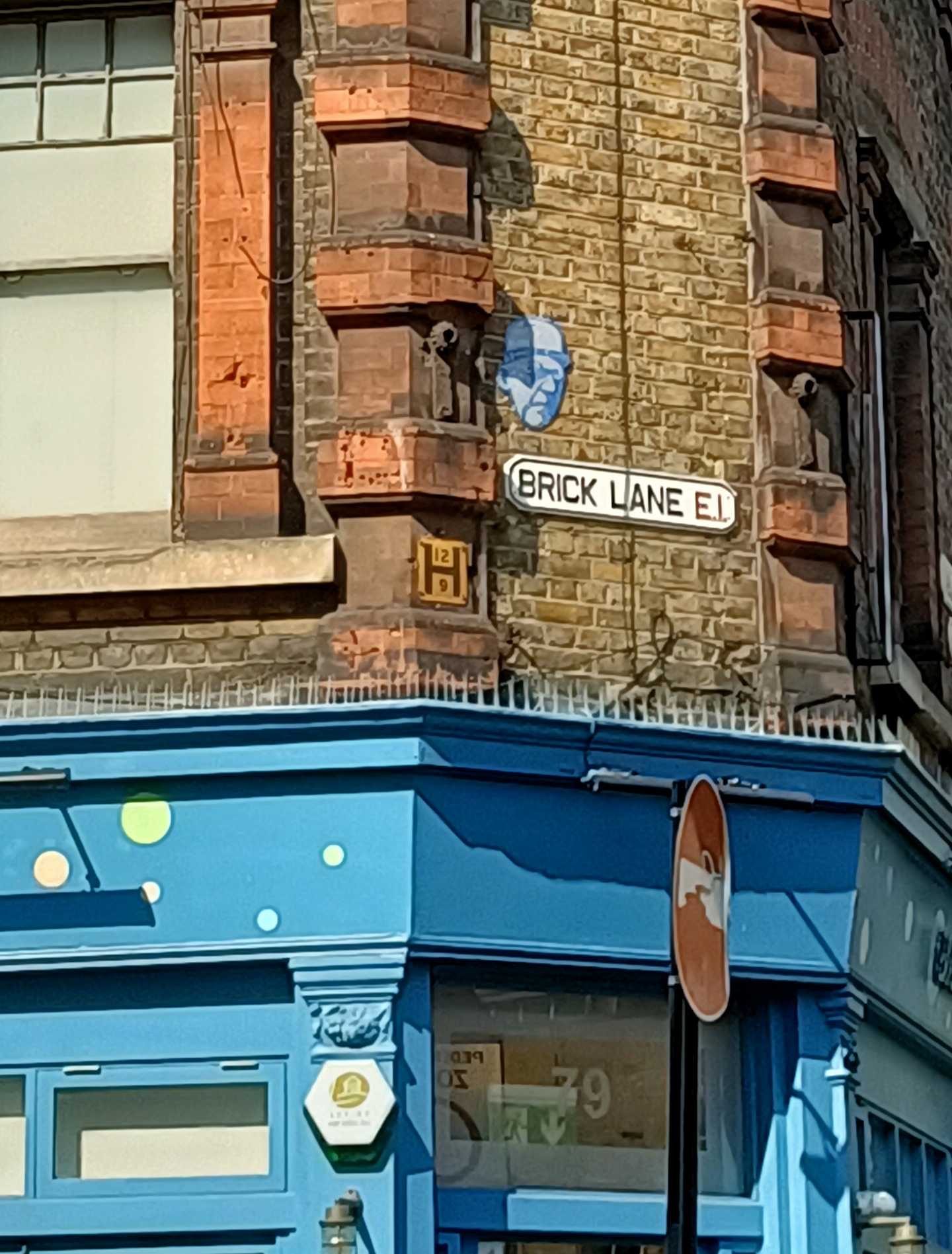 Blue Sticker, Brick Lane — Street art in London