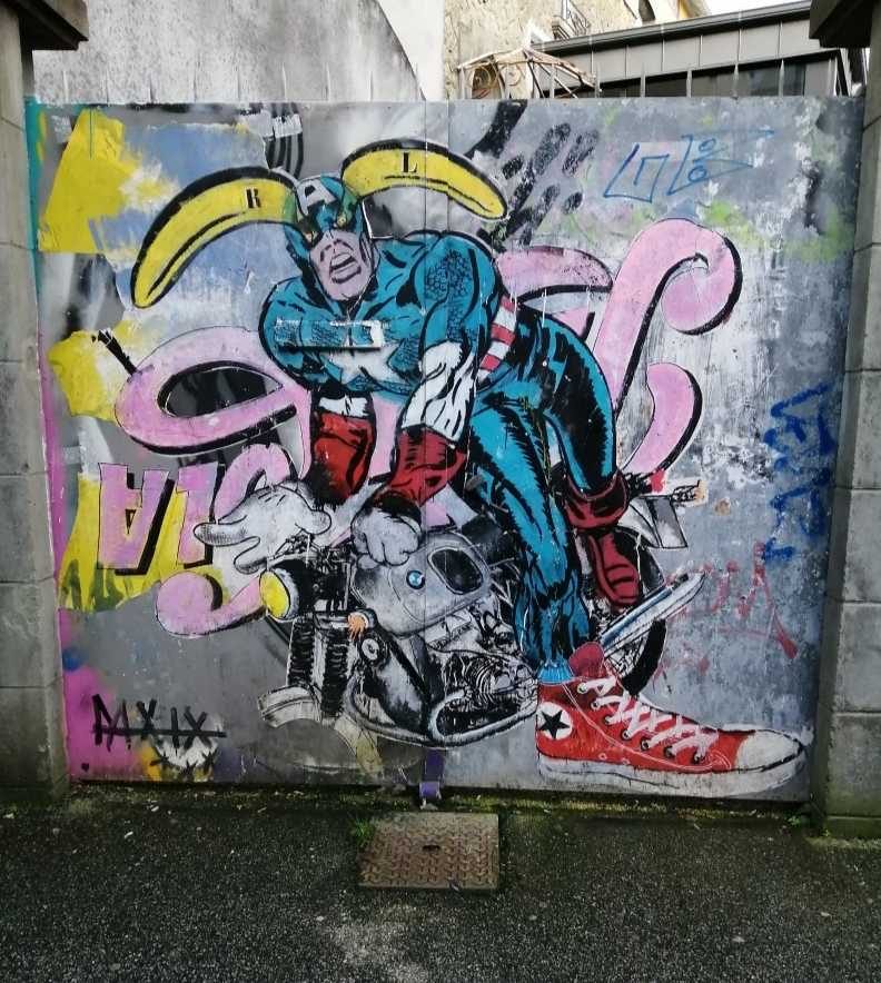 Captain America — Street art à Quimper
