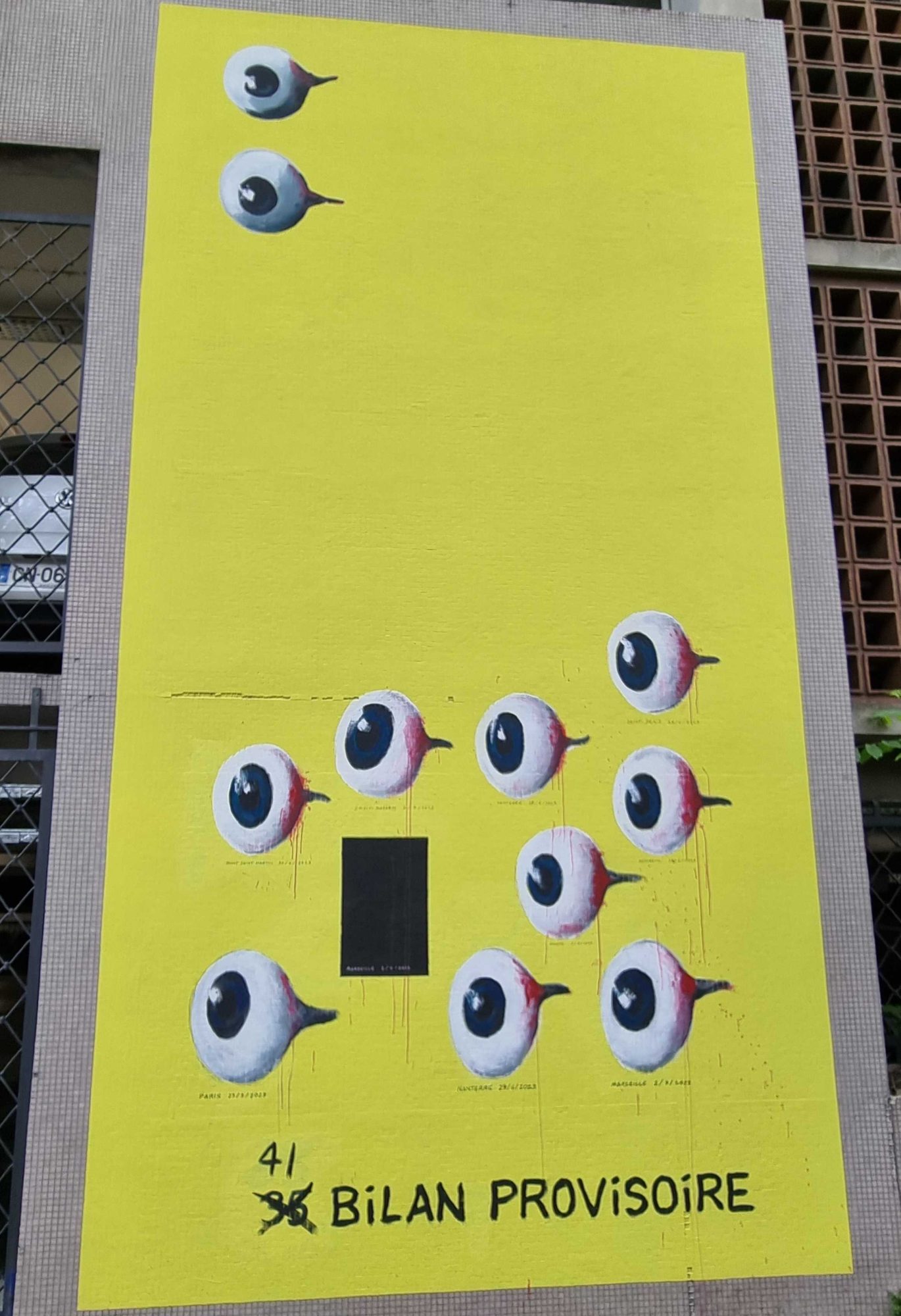 Bilan provisoire — Street art by Jean-Marc Rochette in Grenoble