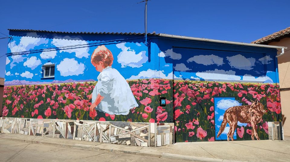 AÑORANZA DE UN FUTURO AMENAZADO — Street art in Polvorosa de Valdavia
