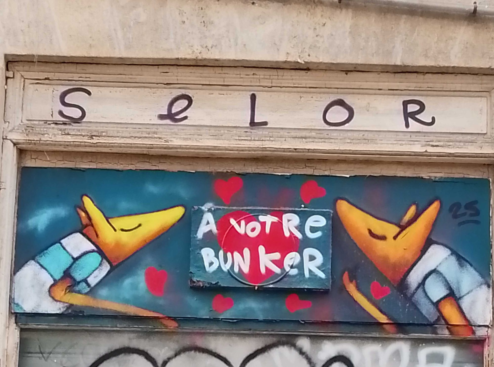 À votre bunker par Selor — Street art de Selor à Bordeaux