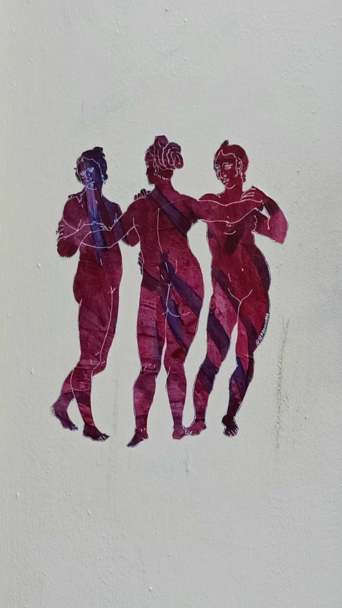 The Three Graces by Seb Bouchard — Street art by Seb Bouchard in Nantes