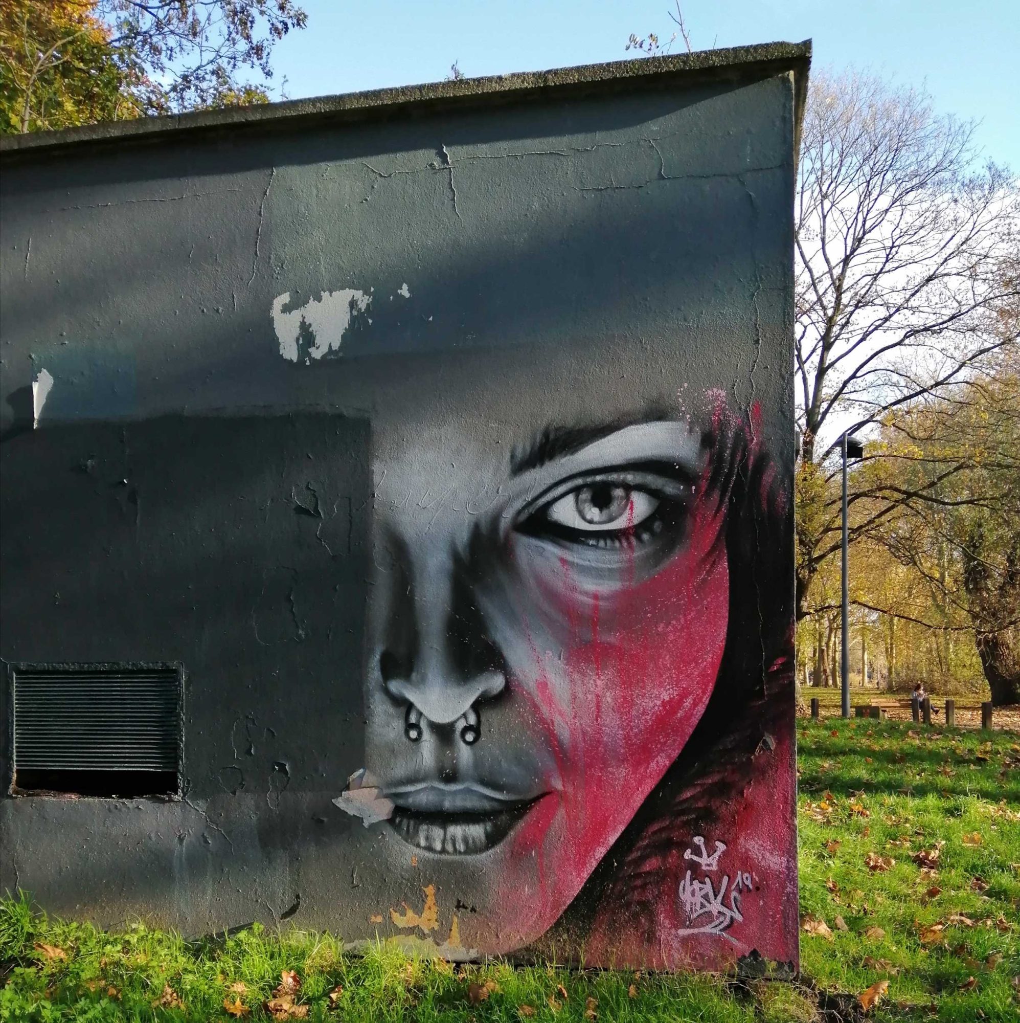 Portrait féminin par IKSTE — Street art de IKSTE (York) à Lille