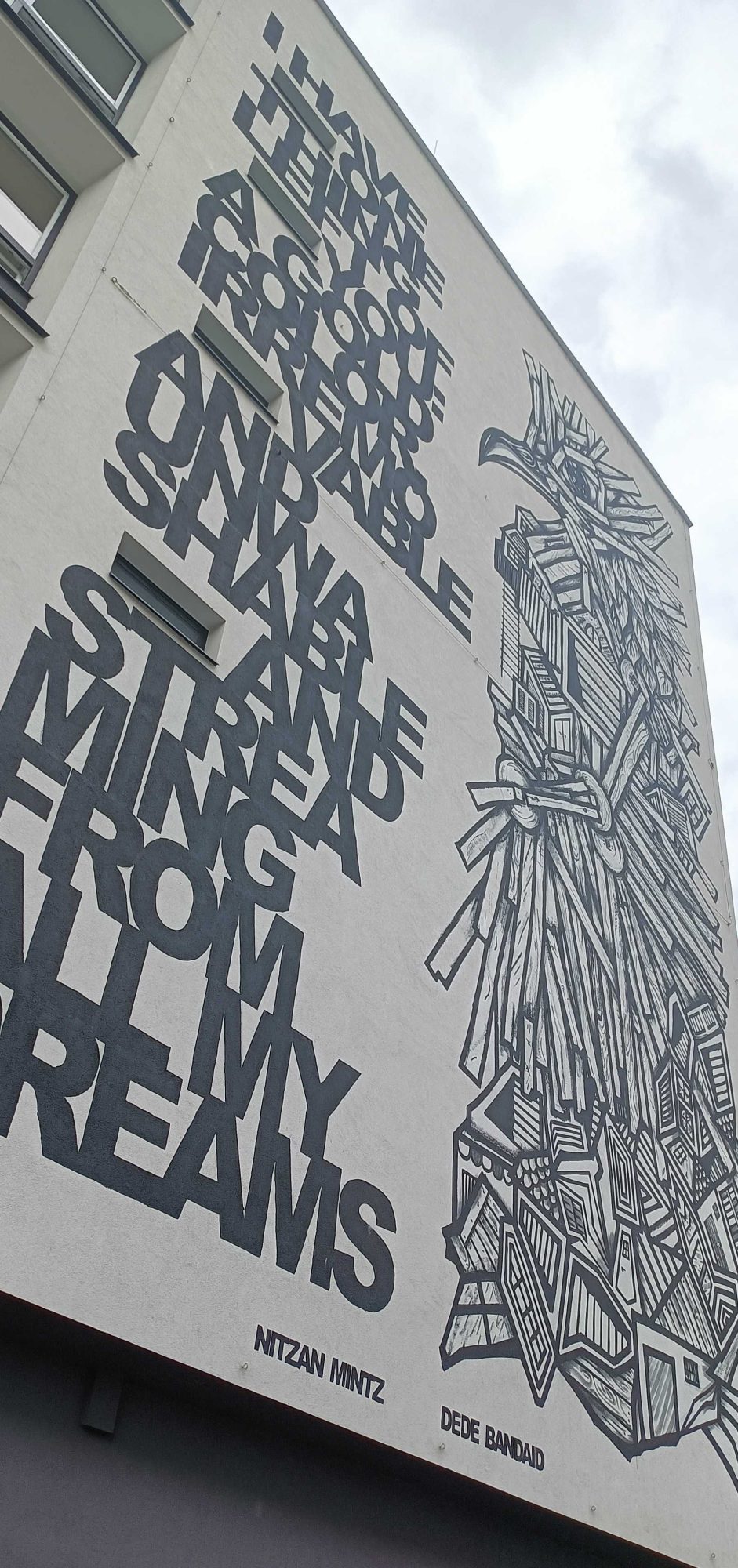 All My Dreams - Nitzan Mintz — Street art by Dede, Nitzan Mintz in Prague