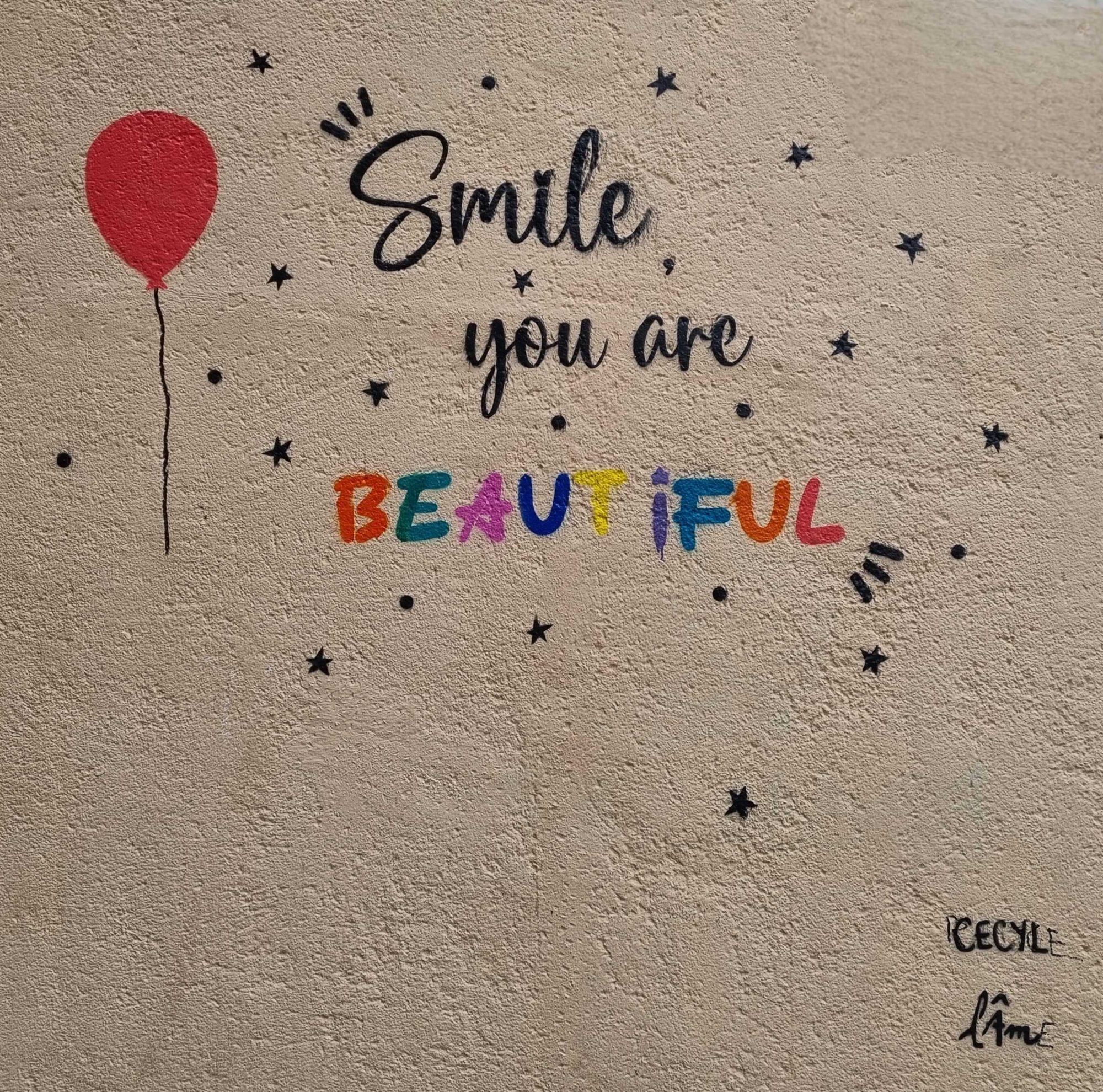 Smile, You Are Beautiful — Street art in Clermont-Ferrand