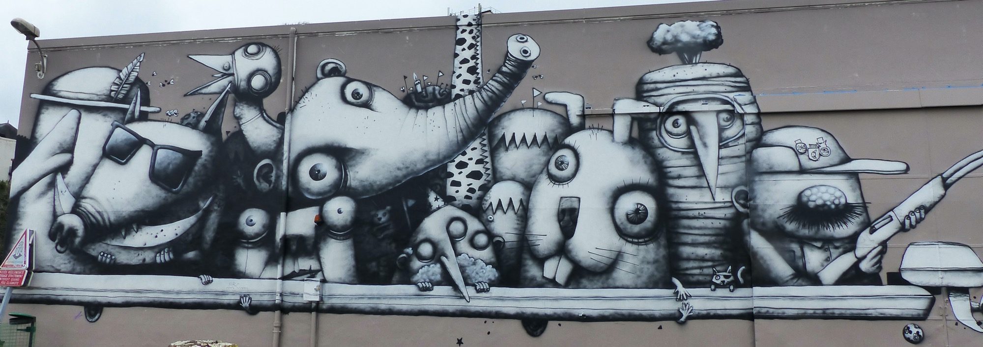 Galerie de monstres — Street art de Semor, Ador à Nantes