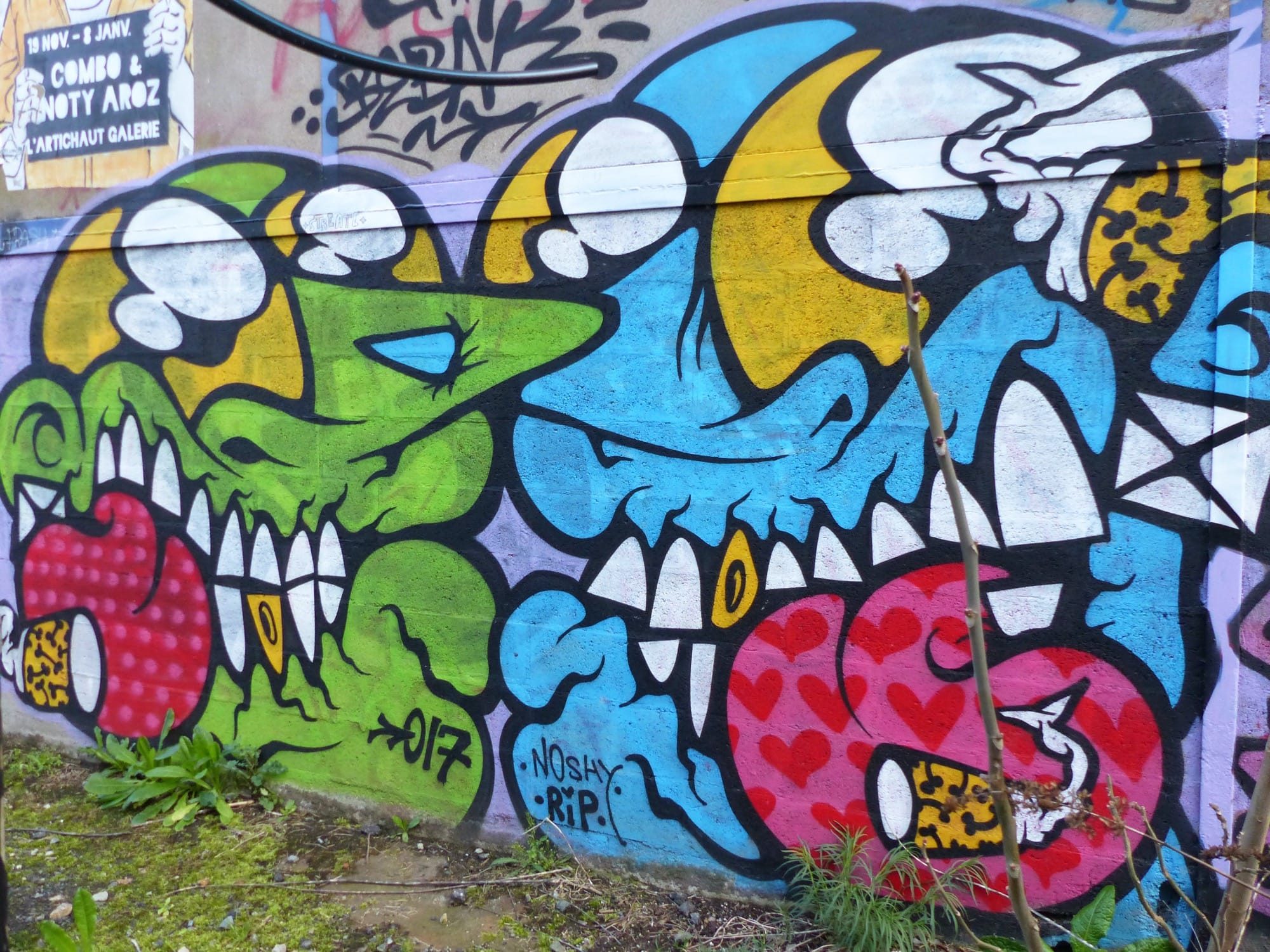 Monstres jumeaux — Street art à Nantes
