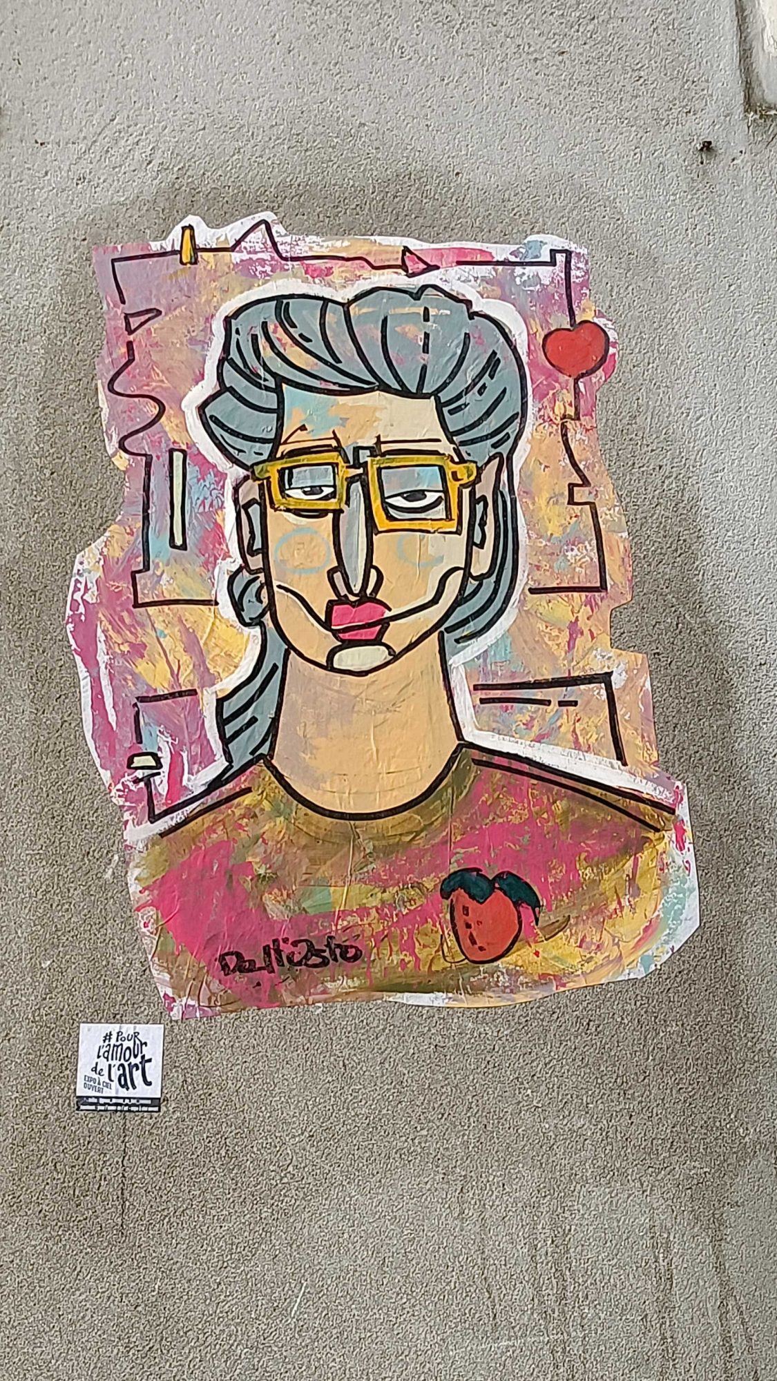 Colorful Pop Art Portrait — Street art in Nantes