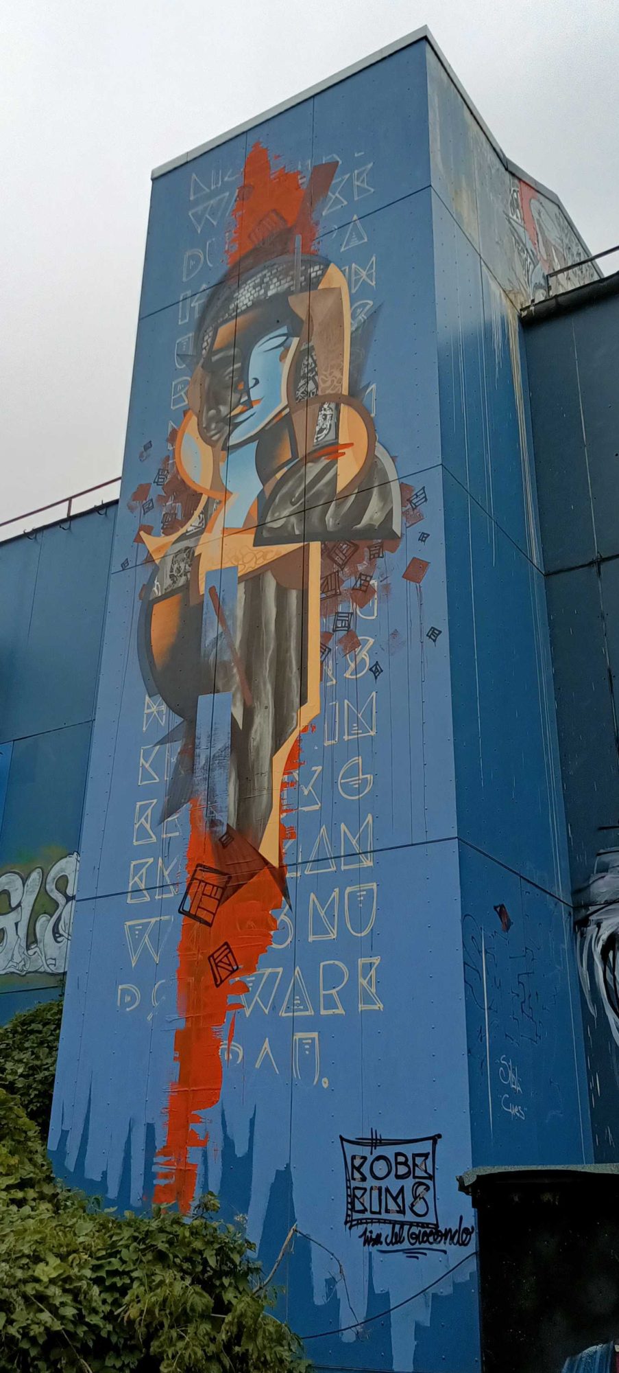 Cubist Warrior by Robe Sums, Berlin — Street art by Kobe Eins in Berlin