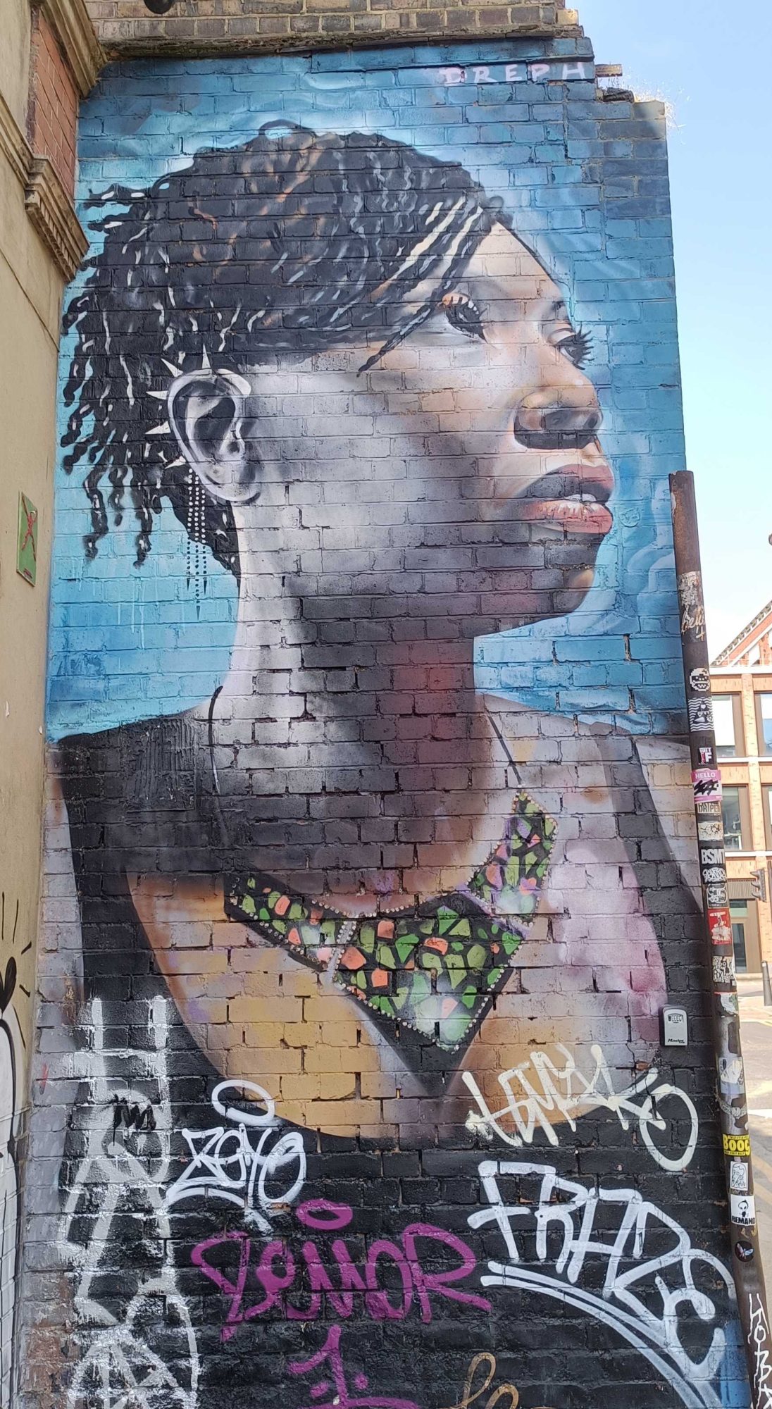 Woman Portrait by Dreph — Street art by Dreph in London