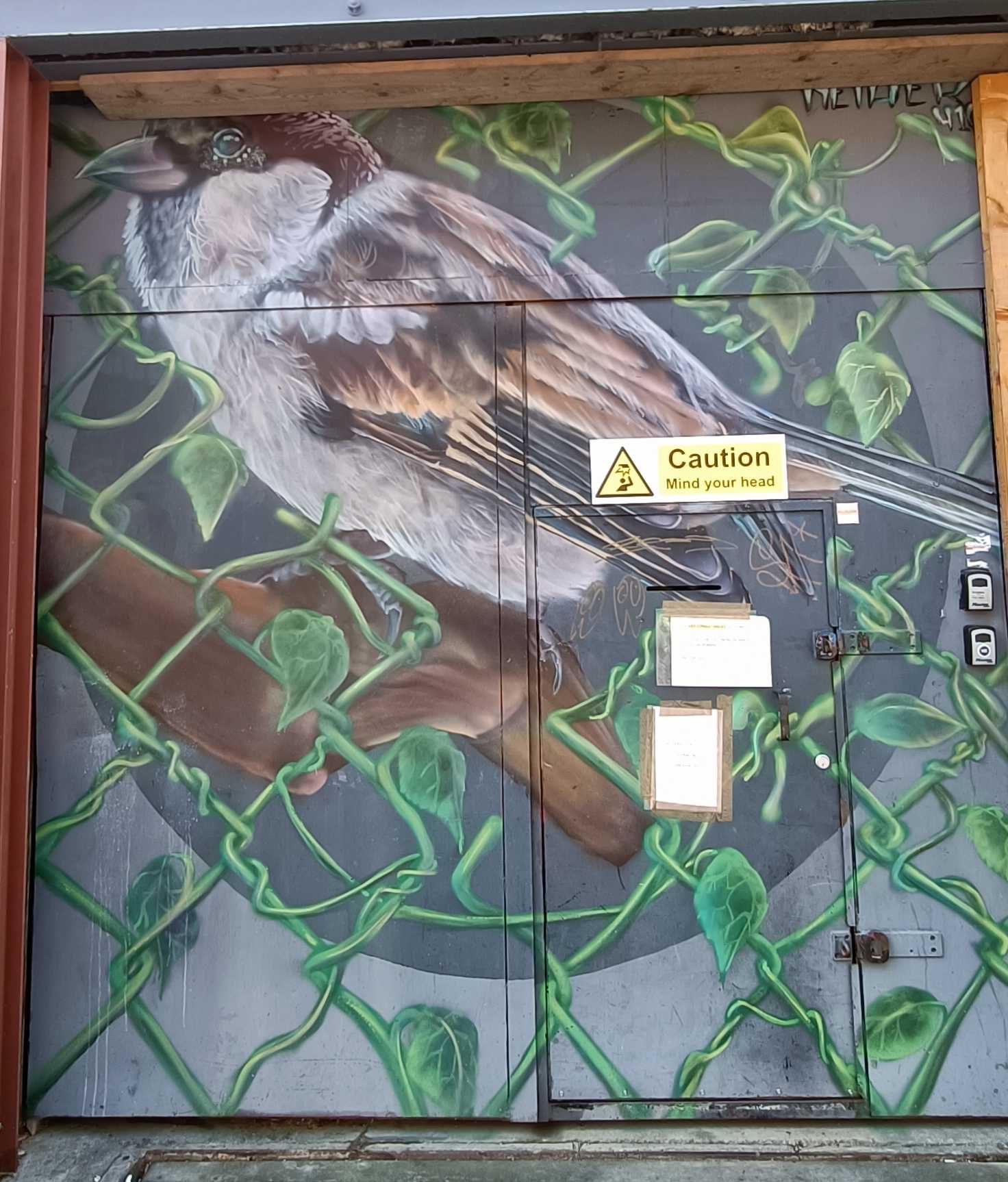 Bird and Green Nature — Street art in London
