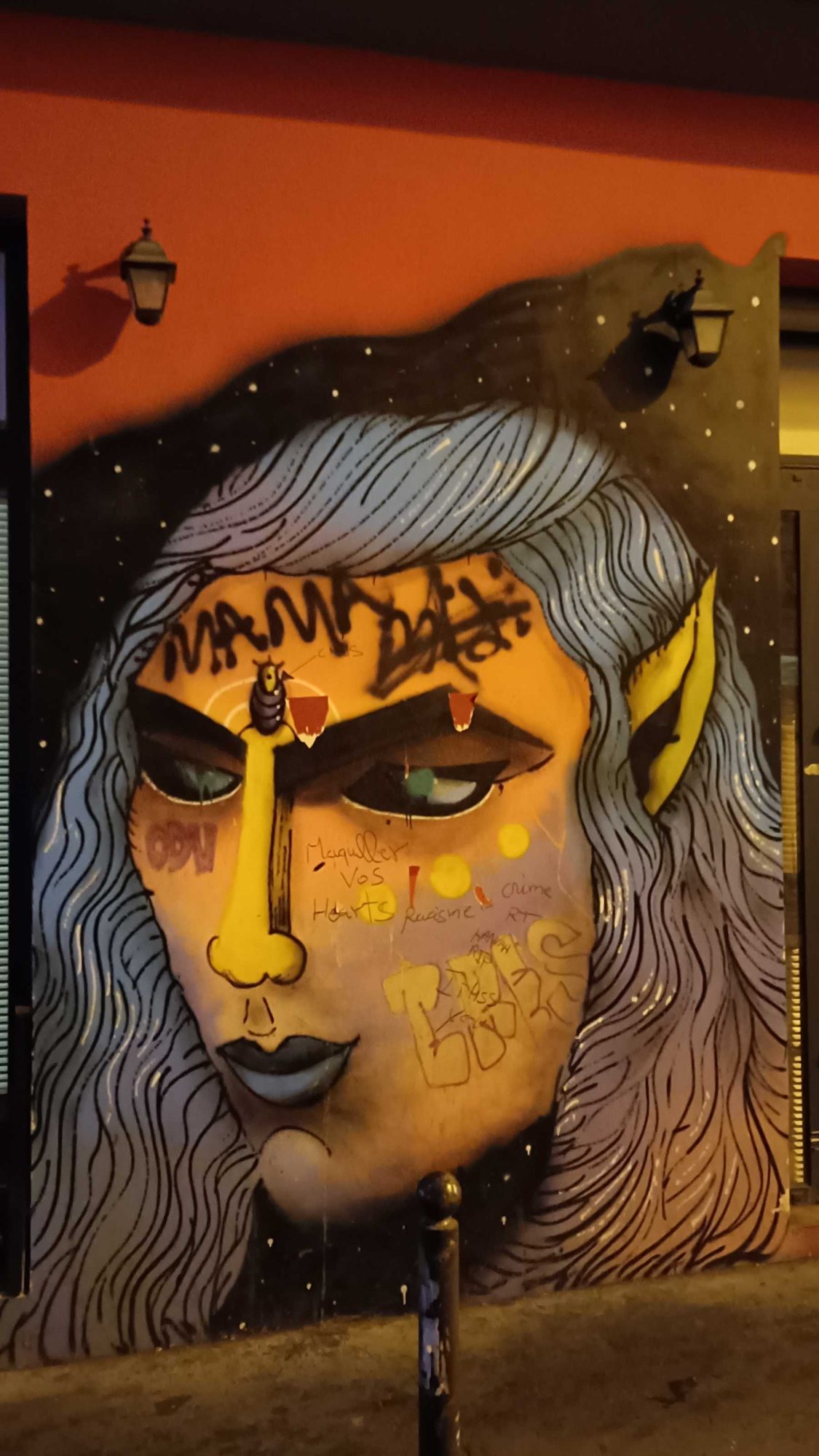 Black-Haired Creature — Street art in Paris