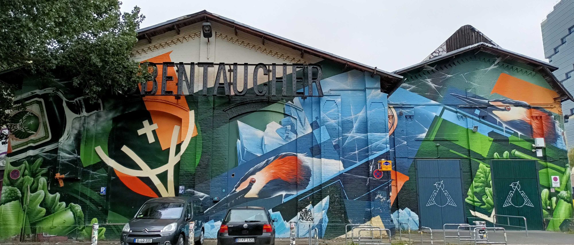 Large Nature Mural at Abentaucher Berlin — Street art by JD Art in Berlin