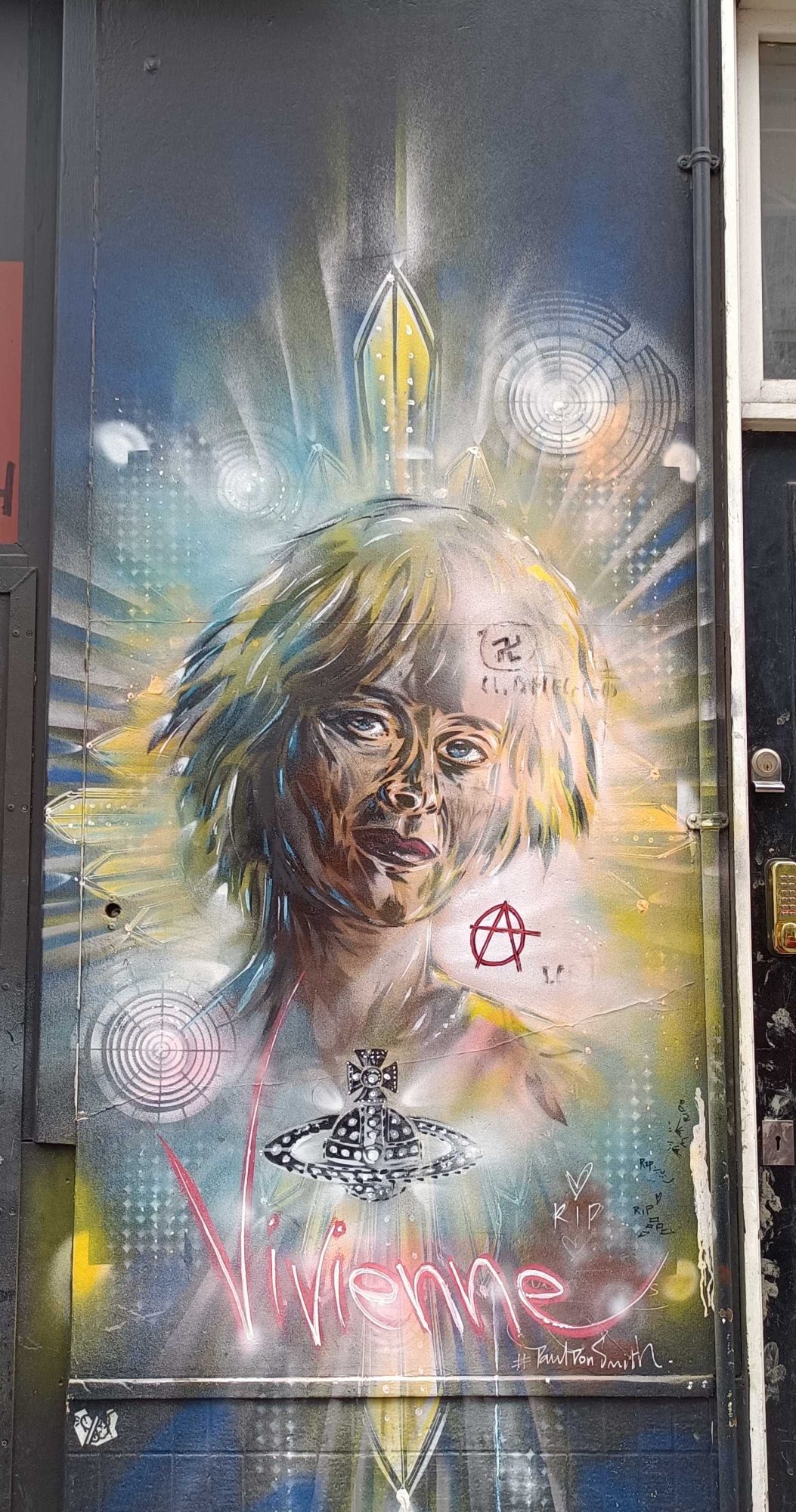 Luminous Spiral — Street art by Paul Don Smith in London