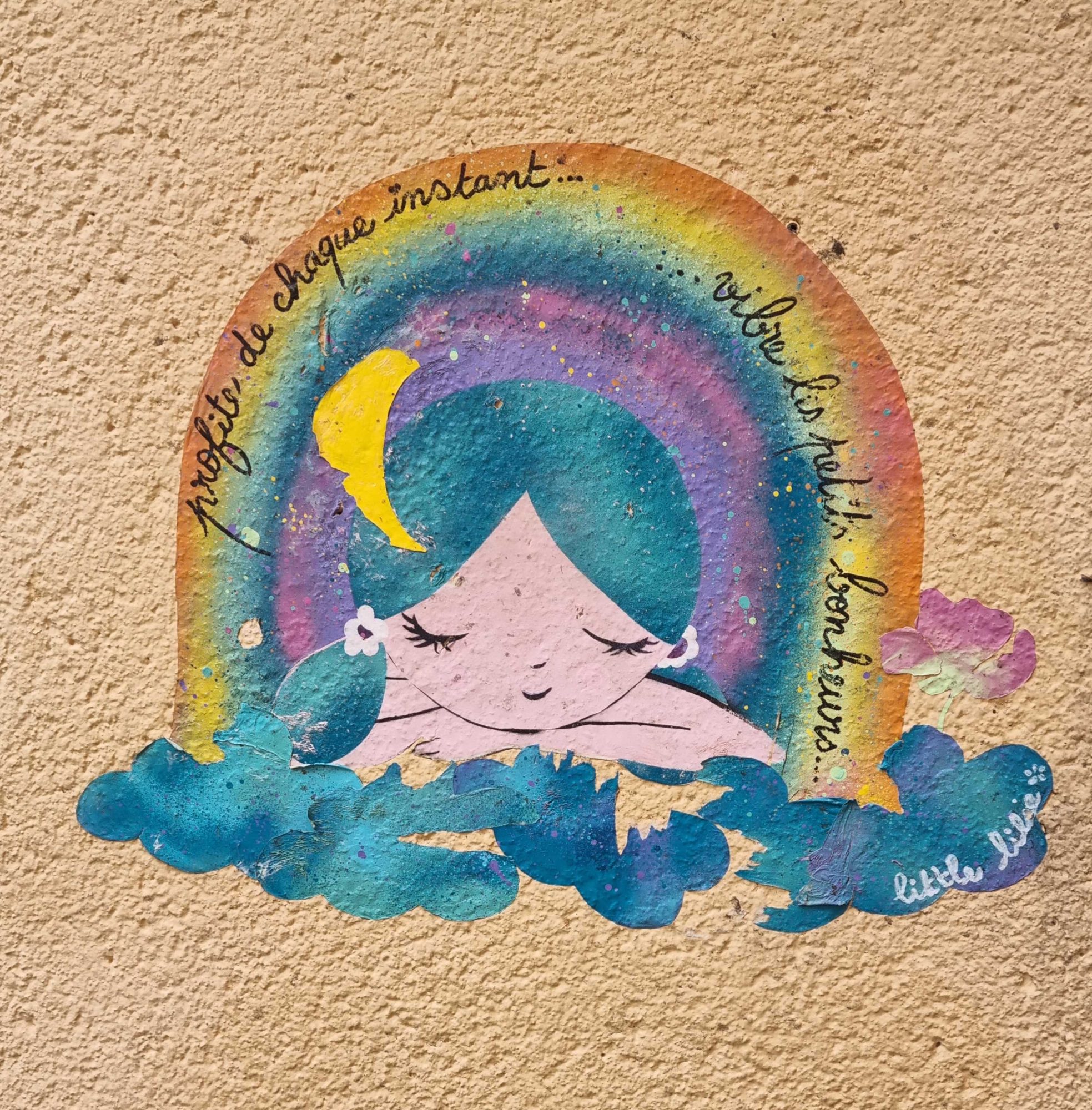 Rainbow Dreamer — Street art in Clermont-Ferrand