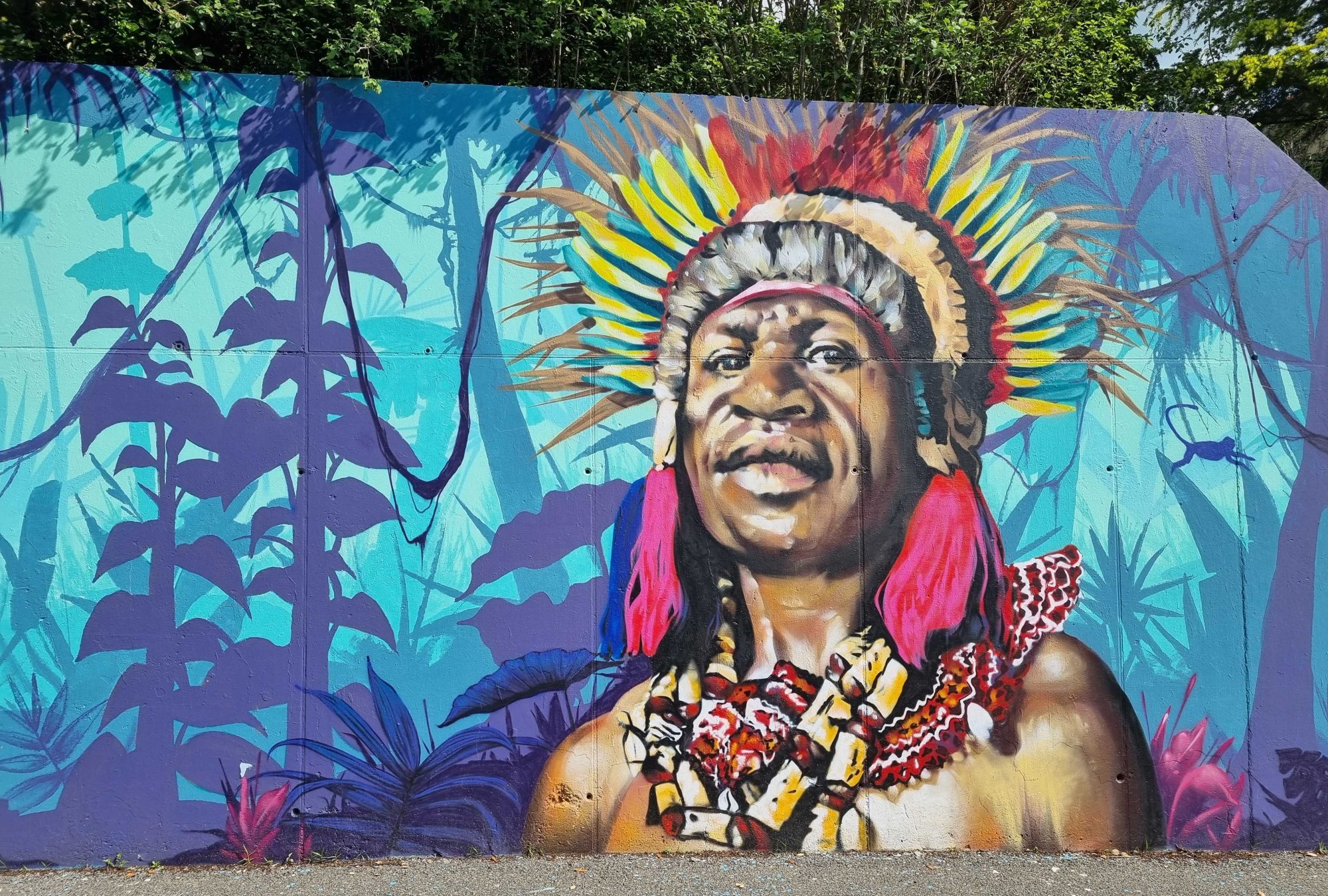 Amazonie, the Chief by ENDtoEND — Street art by ENDtoEND in Clermont-Ferrand
