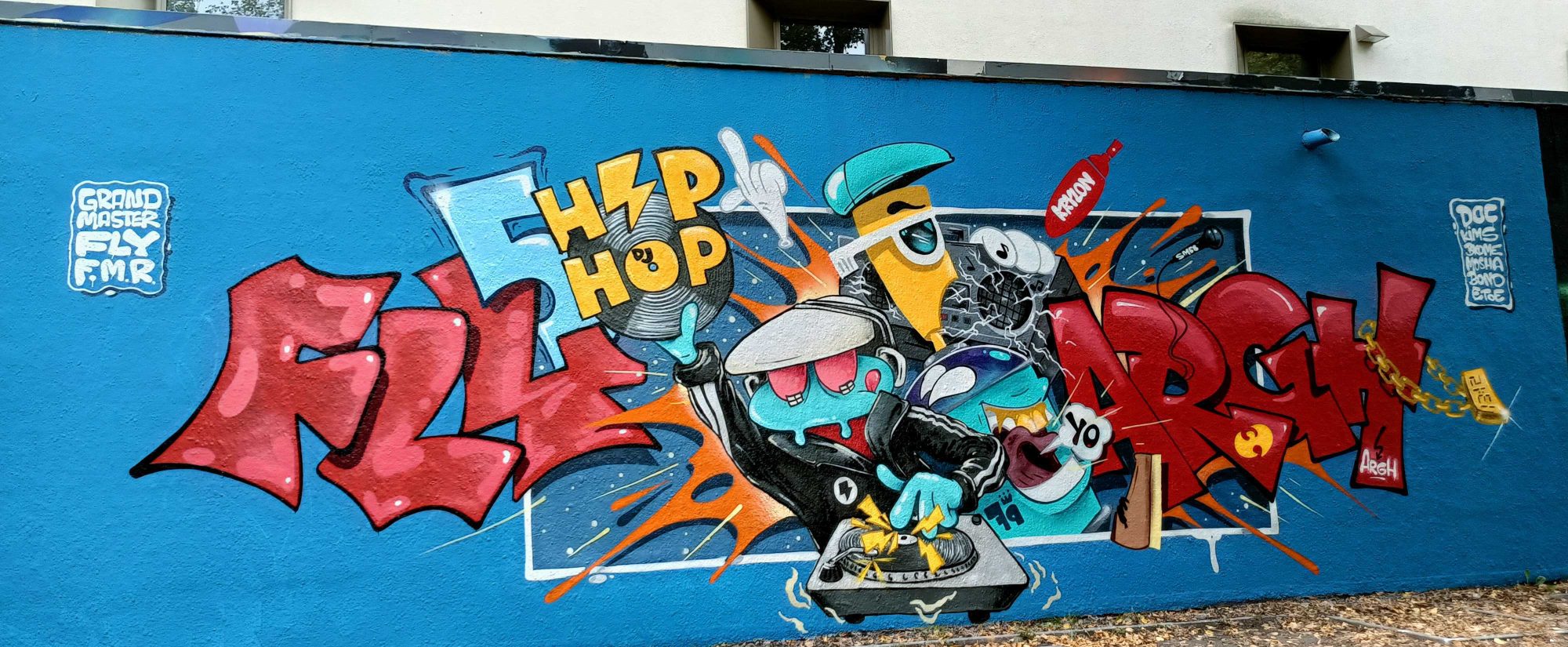 Hommage hip-hop de Grand Master Fly — Street art à Berlin