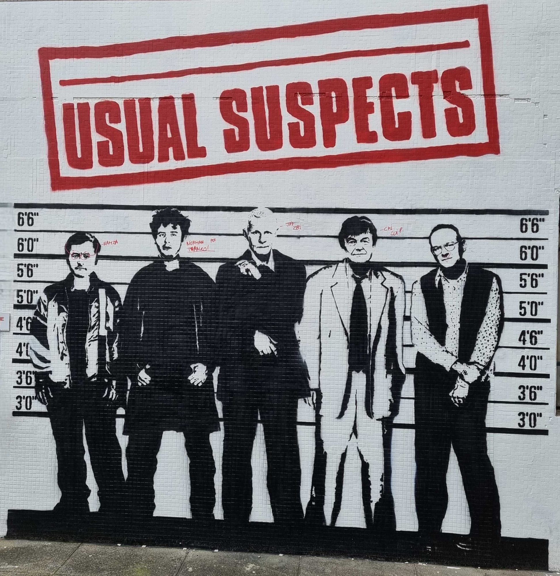 The Usual Suspects - Cinema Tribute — Street art by My Stencil in Grenoble