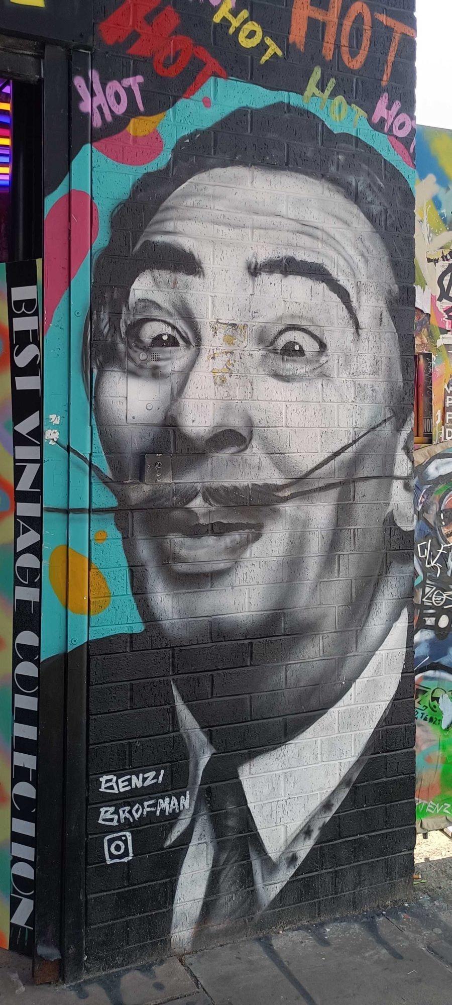 Salvador Dalí par Benzi Brofman — Street art de Benzi Brofman à London