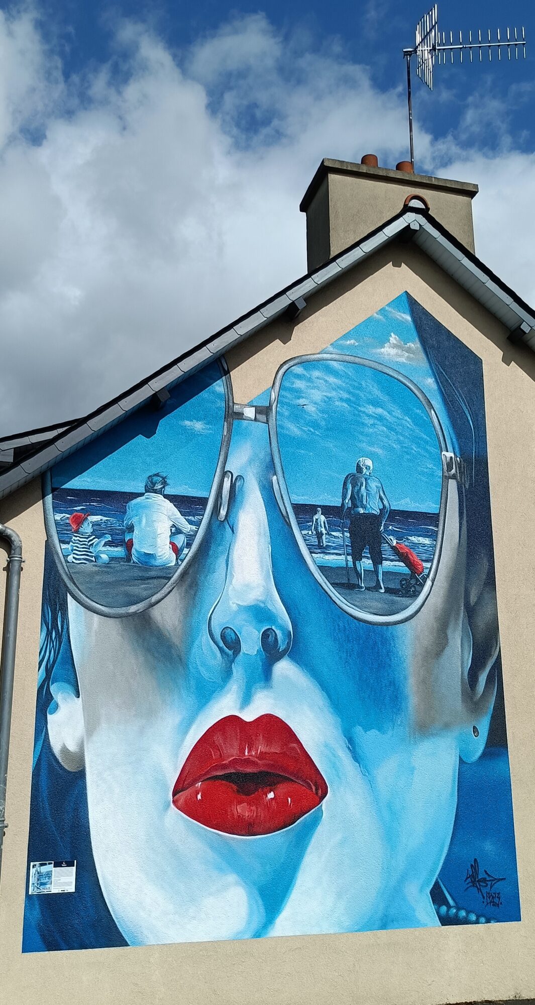 Scène de mer — Street art de Tasso à Yffiniac