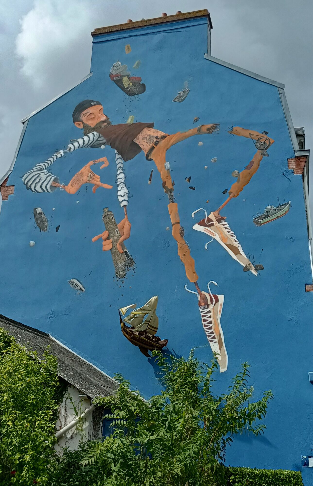 Rocco et les 7 Saints — Street art by Mayé in Yffiniac