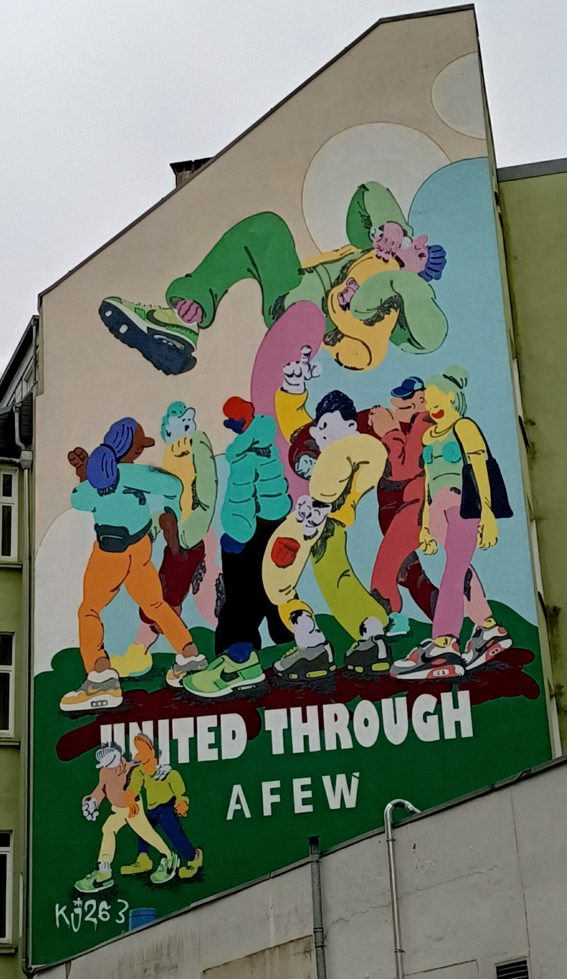 United through AFEW par KJ263 — Street art de KJ263 à Düsseldorf