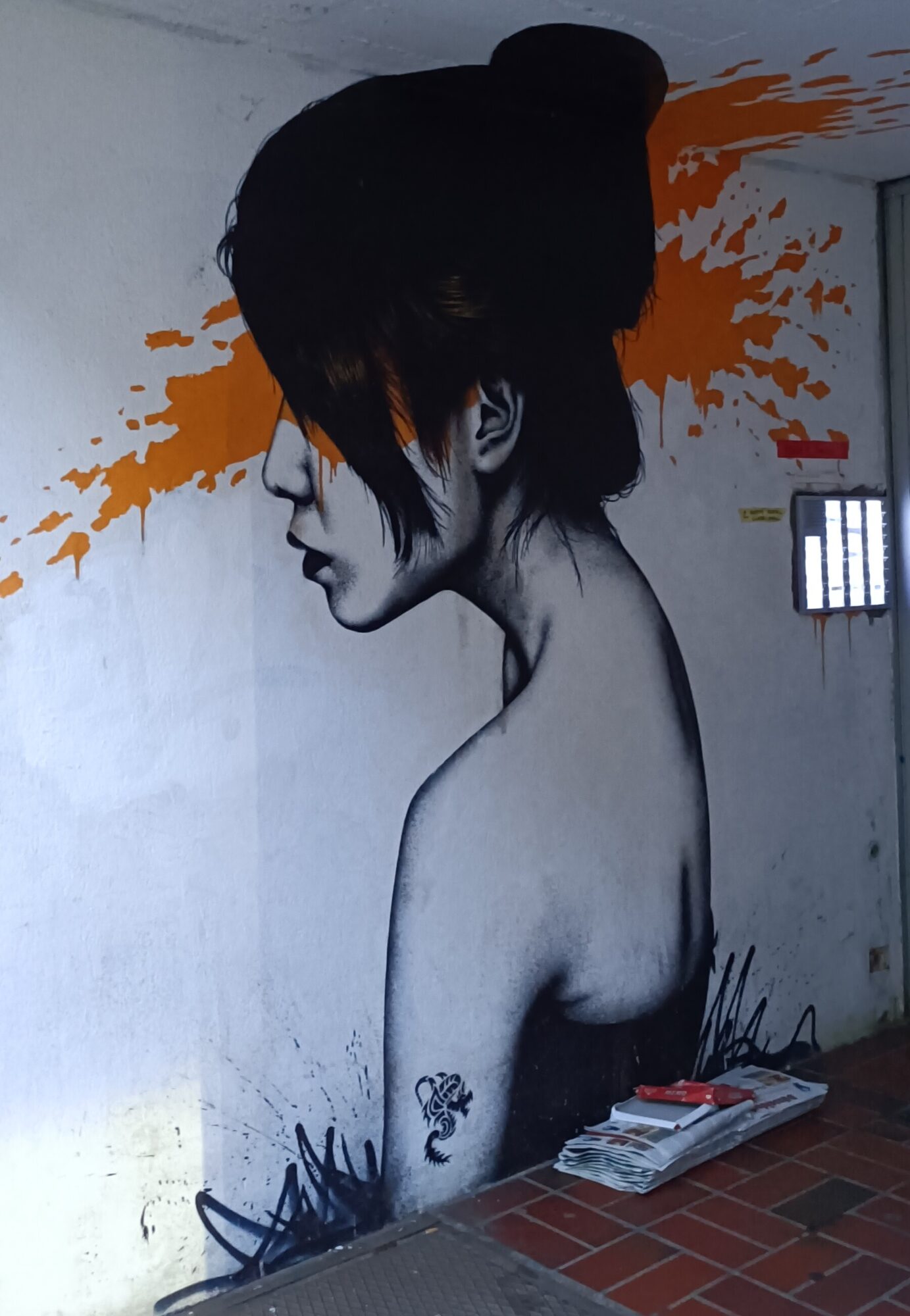 Profile portrait by Fin DAC — Street art by Fin Dac in Düsseldorf
