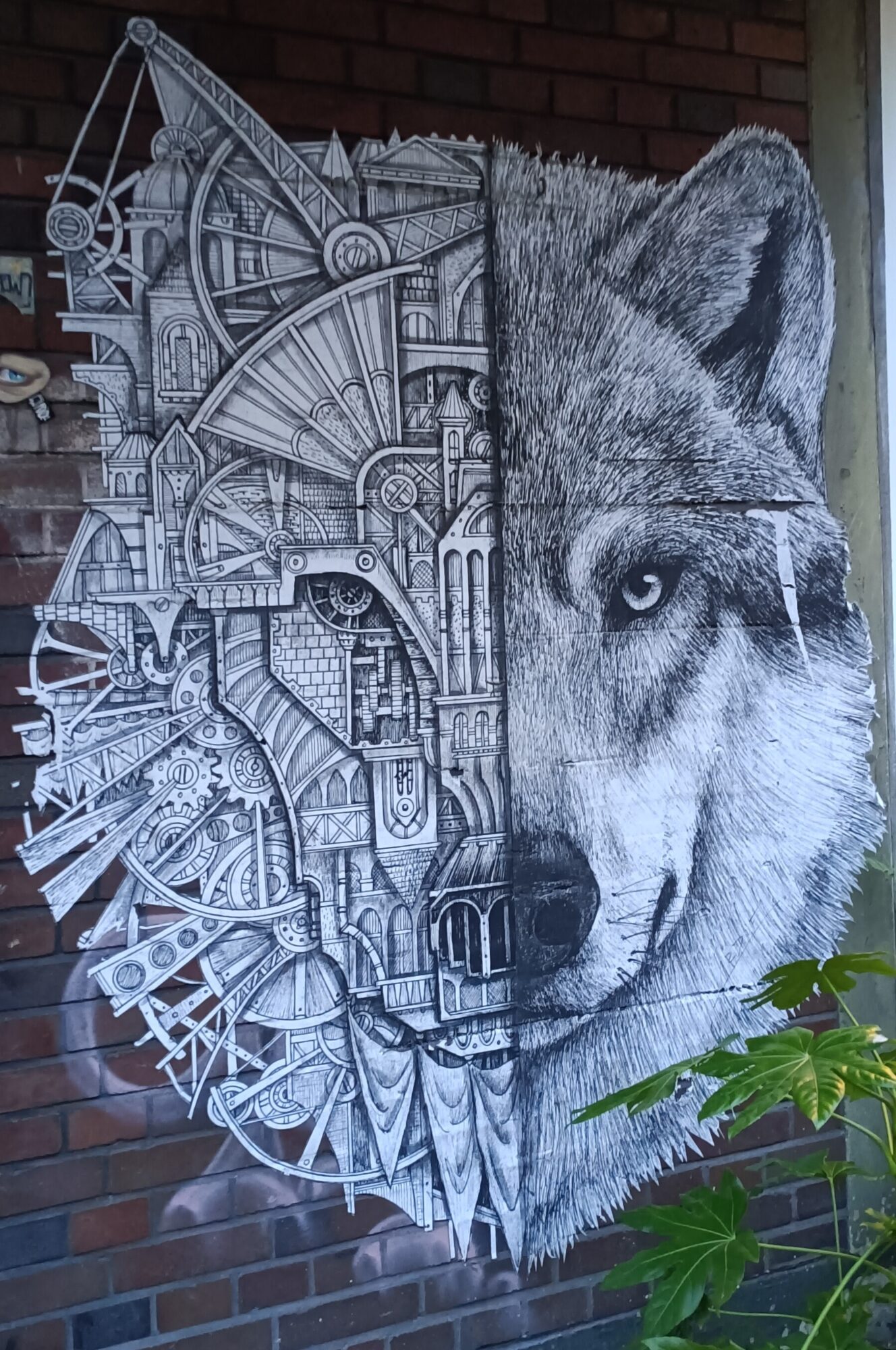 Mechanical wolf by Ardif — Street art by Ardif in Düsseldorf