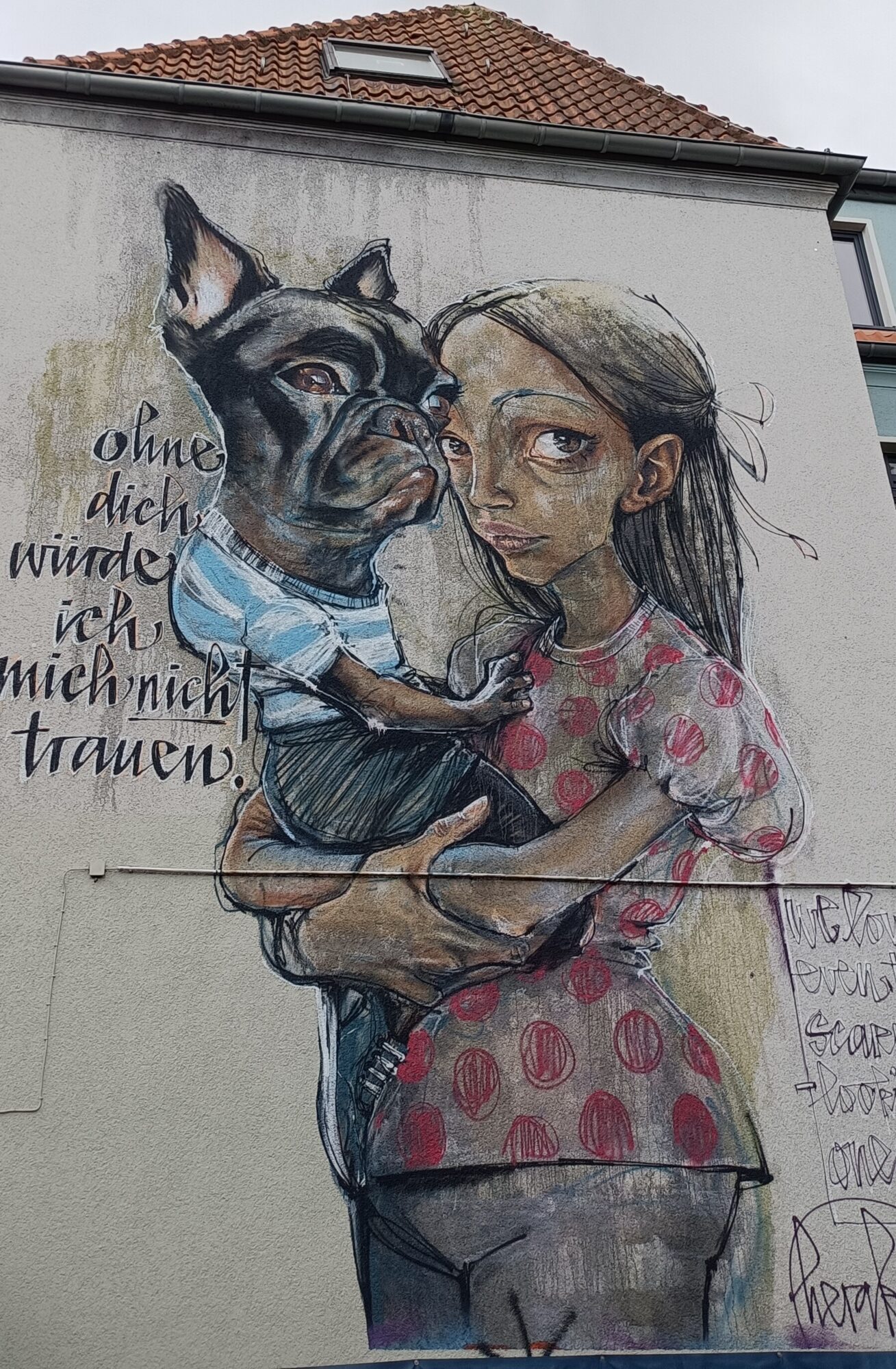 Ohne dich würde ich mich nicht trauen, Herakut — Street art by Herakut in Köln