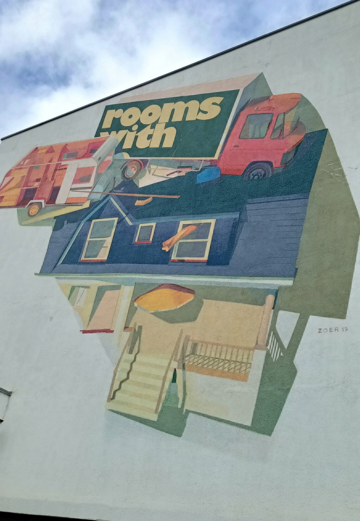 Rooms with, par Zoer — Street art de Zoer à Köln