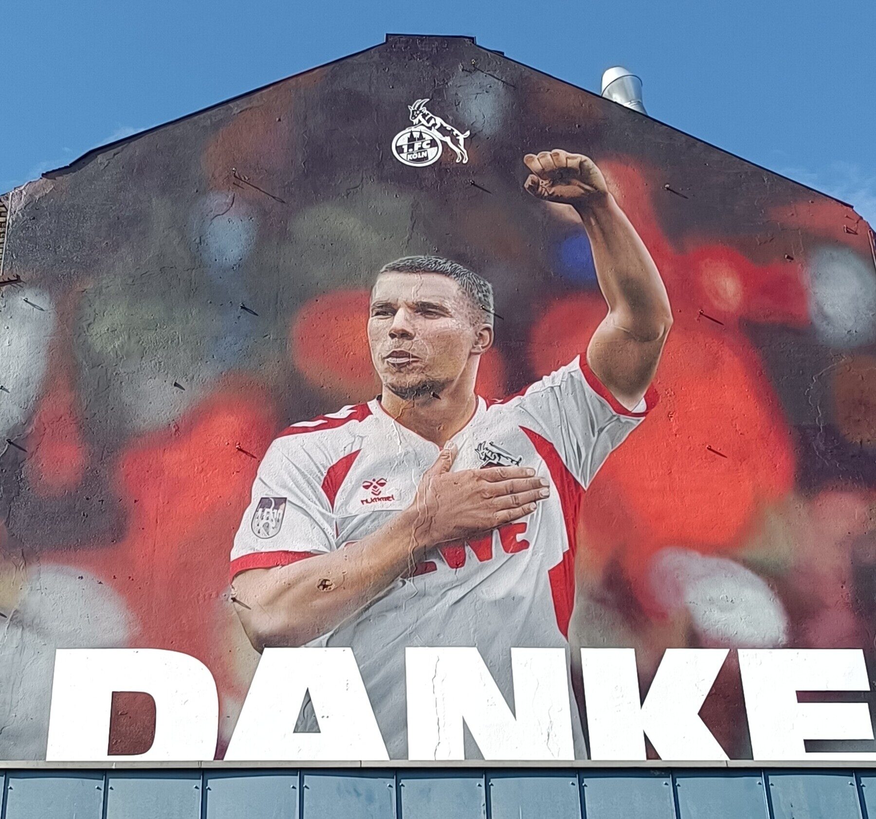 Danke Podolski, l'hommage du FC Köln — Street art de Concrete Candy à Köln