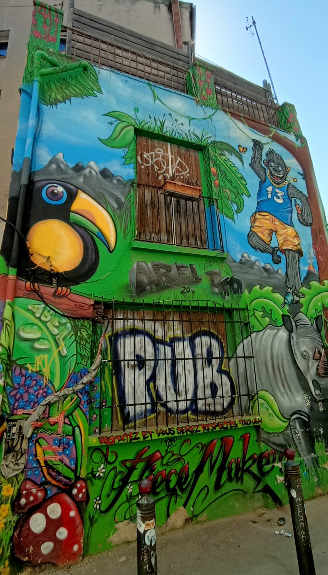 La Jungle par Abel — Street art de Abel à Marseille