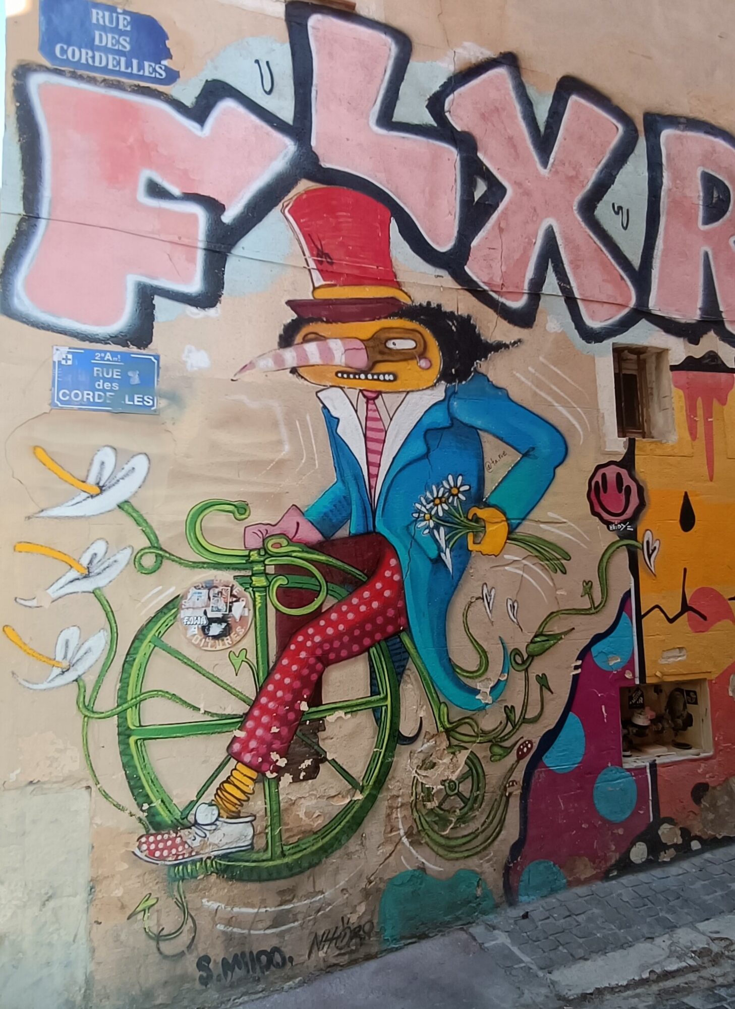 Amoureux à Vélo by Nhobi — Street art by Nhobi in Marseille