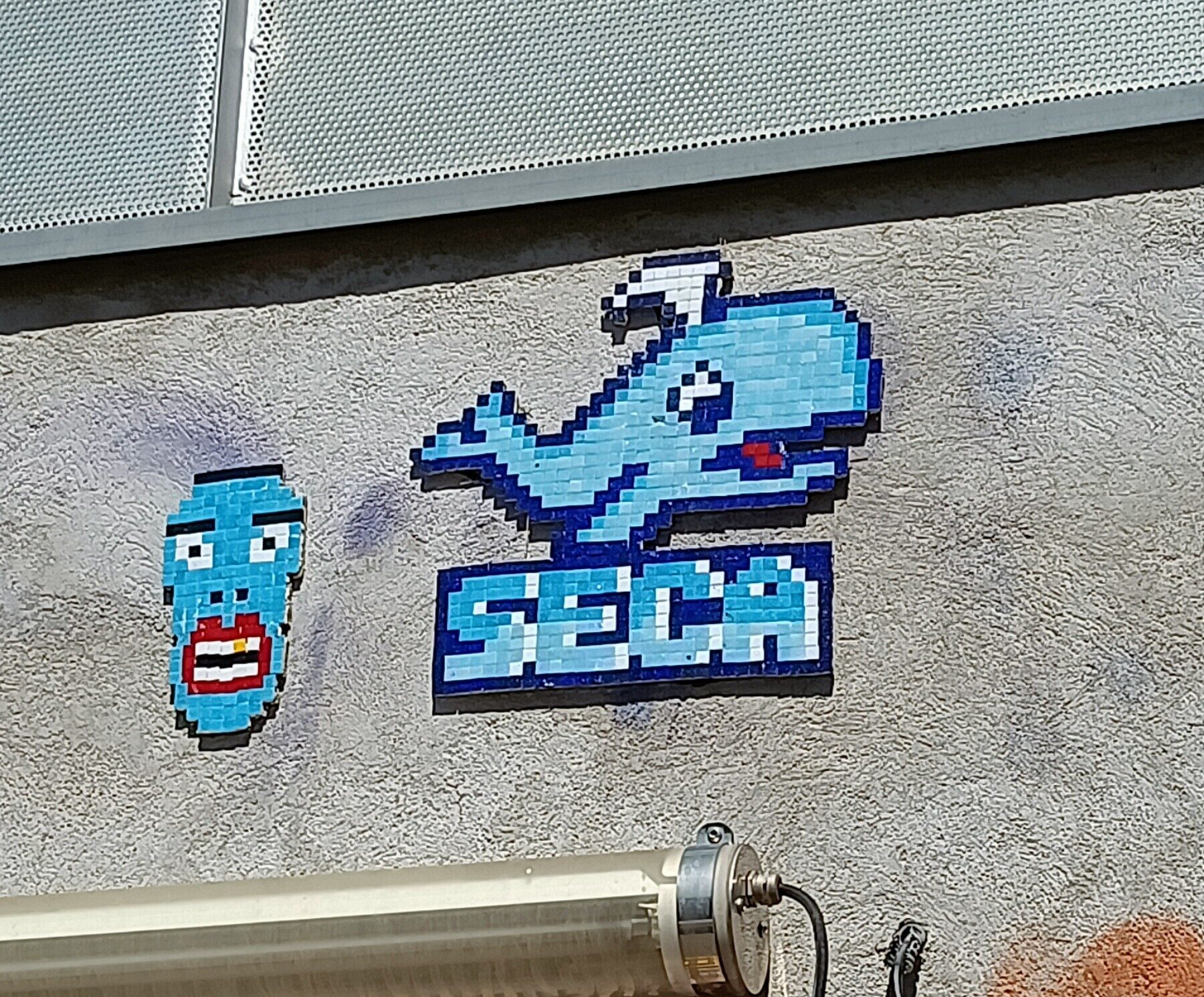 Tessera Whale Signed Seca — Street art in Marseille