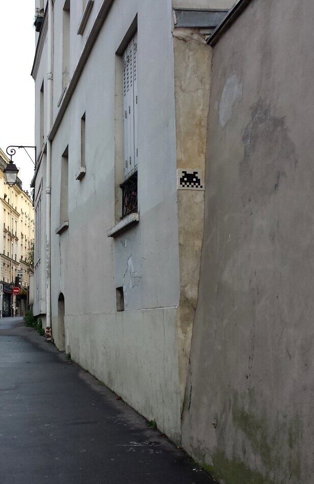 PA_55, Space Invader on Rue du Moulin-des-Prés — Street art by Invader in Paris