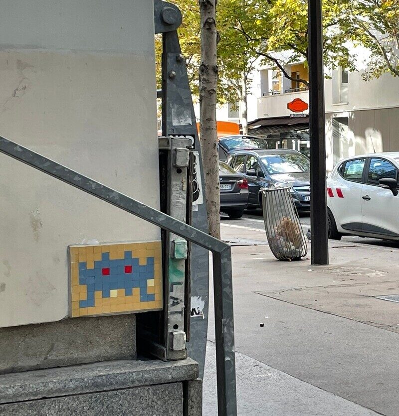 PA_58, Space Invader at 26 Rue Louise-Weiss — Street art by Invader in Paris