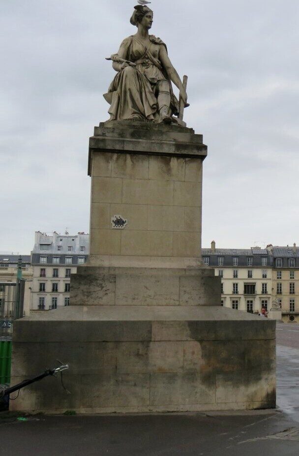 PA_93, Space Invader at Port du Louvre — Street art by Invader in Paris